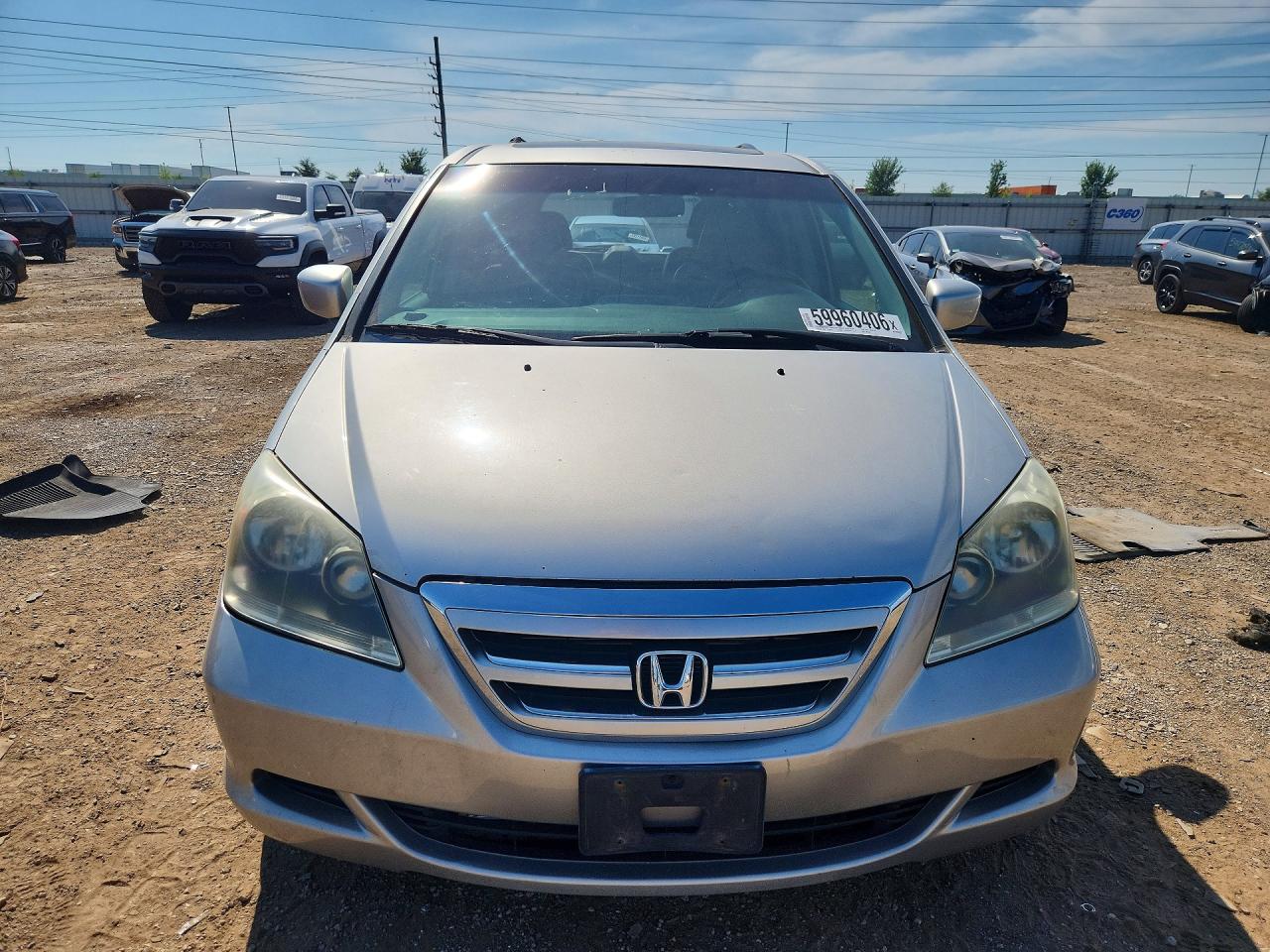 2007 Honda Odyssey Exl Silver vin: 5FNRL38717B405295