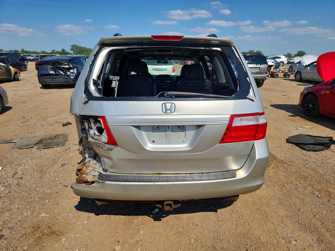 2007 Honda Odyssey Exl Silver vin: 5FNRL38717B405295
