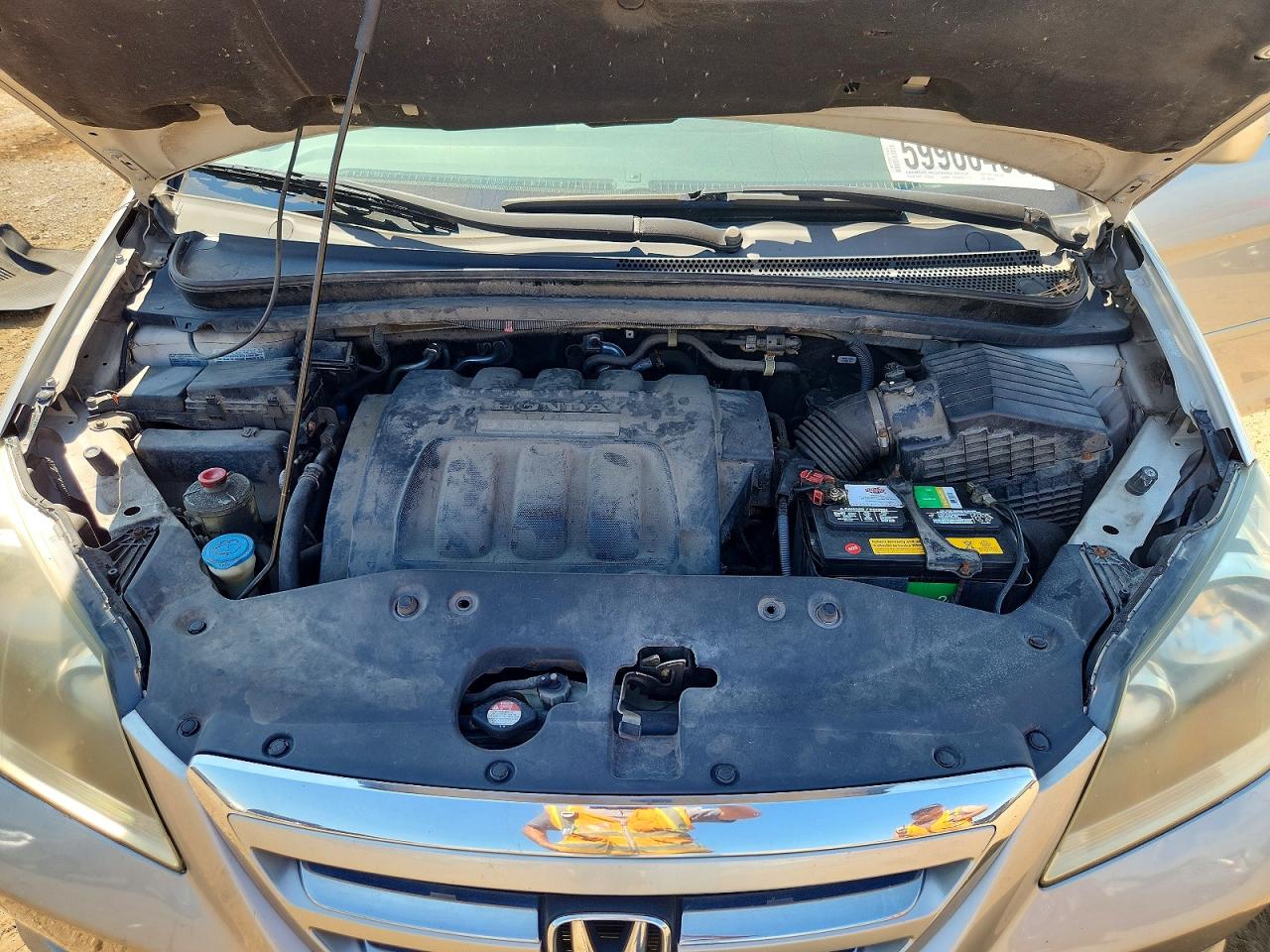 2007 Honda Odyssey Exl Silver vin: 5FNRL38717B405295