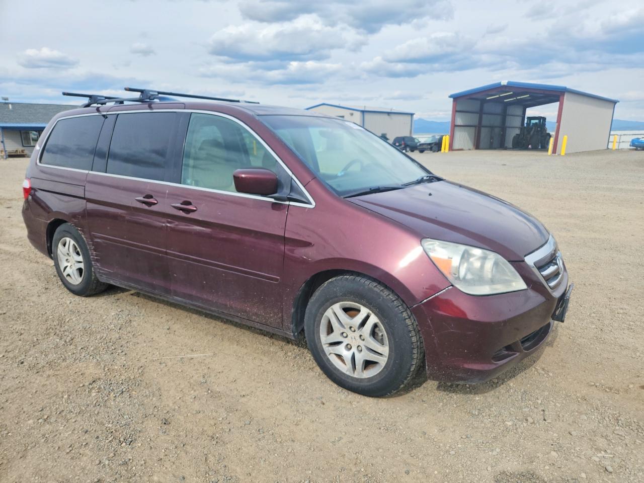 2007 Honda Odyssey Exl Burgundy vin: 5FNRL38717B406320