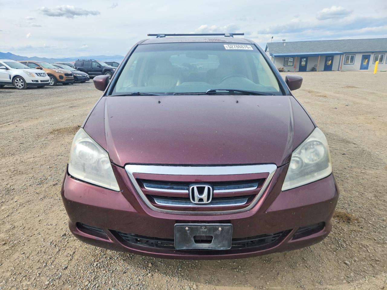 2007 Honda Odyssey Exl Burgundy vin: 5FNRL38717B406320