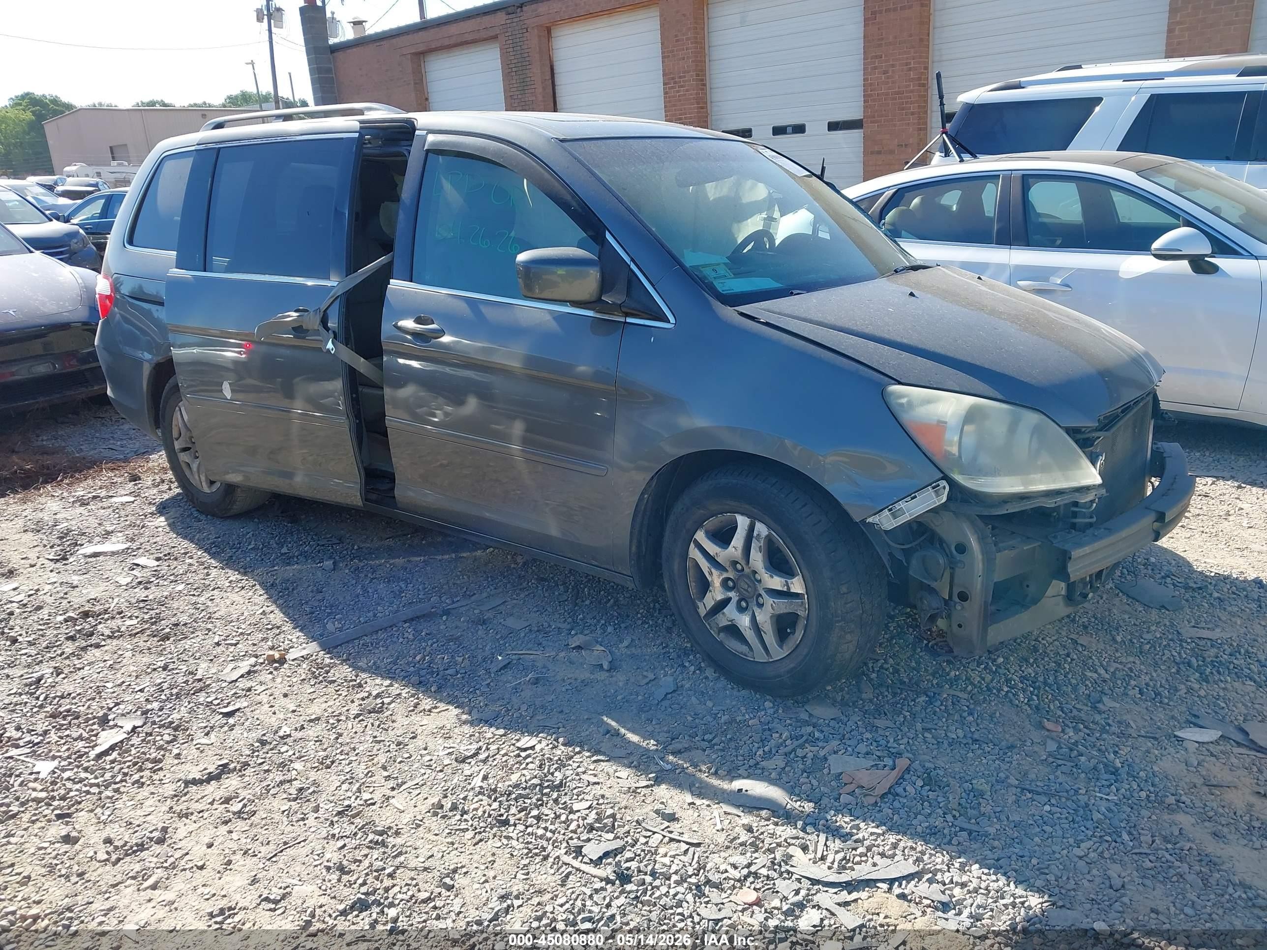 2007 Honda Odyssey Ex-l Gray vin: 5FNRL38717B429855