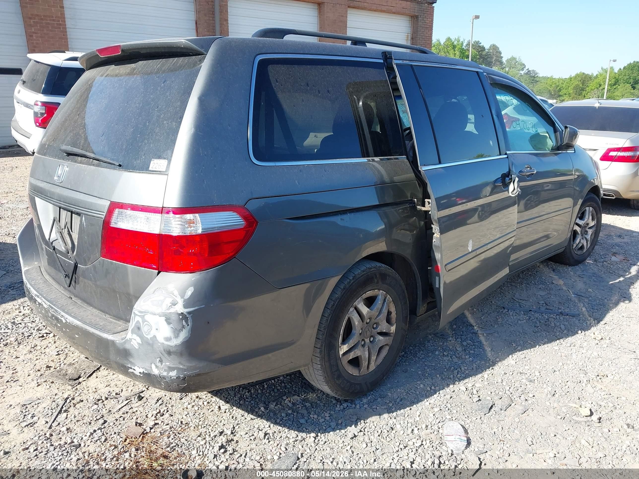 2007 Honda Odyssey Ex-l Gray vin: 5FNRL38717B429855