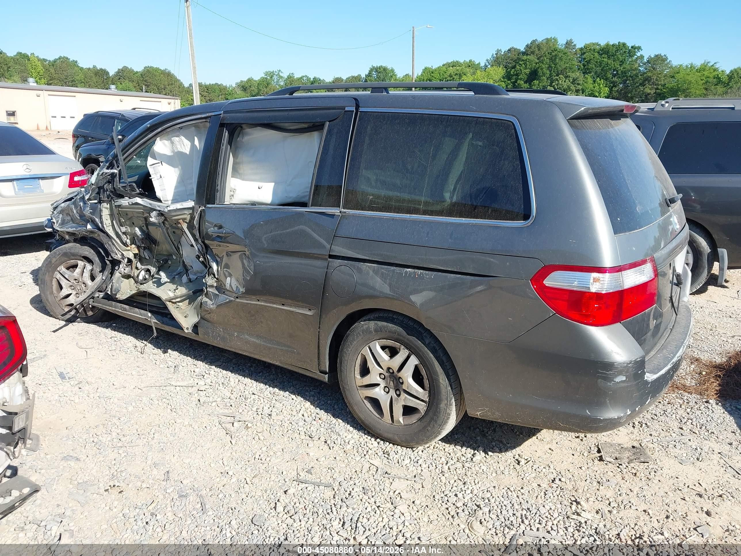 2007 Honda Odyssey Ex-l Gray vin: 5FNRL38717B429855