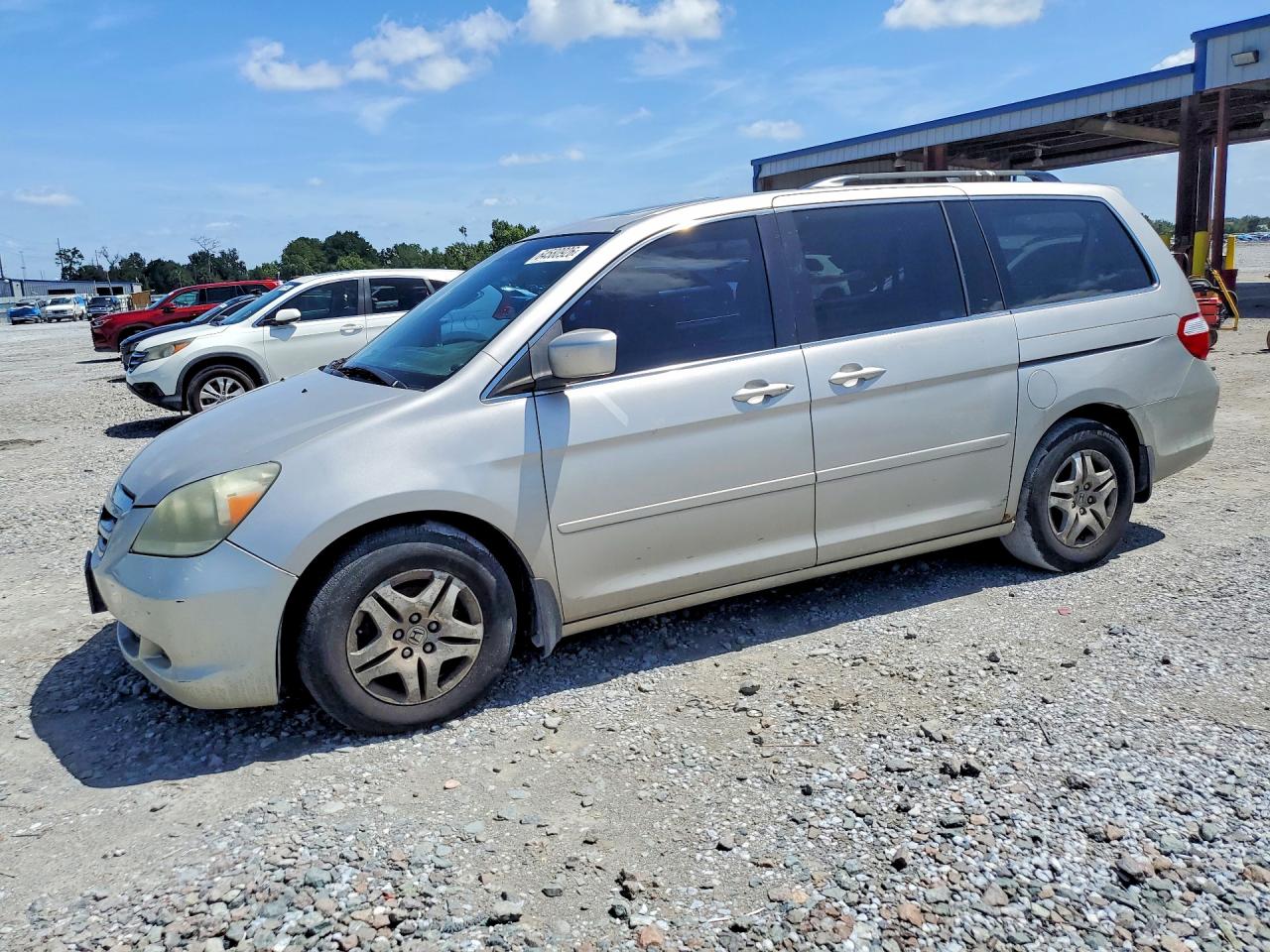 2007 Honda Odyssey Exl Silver vin: 5FNRL38717B500617