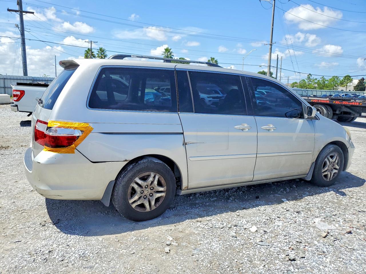 2007 Honda Odyssey Exl Silver vin: 5FNRL38717B500617