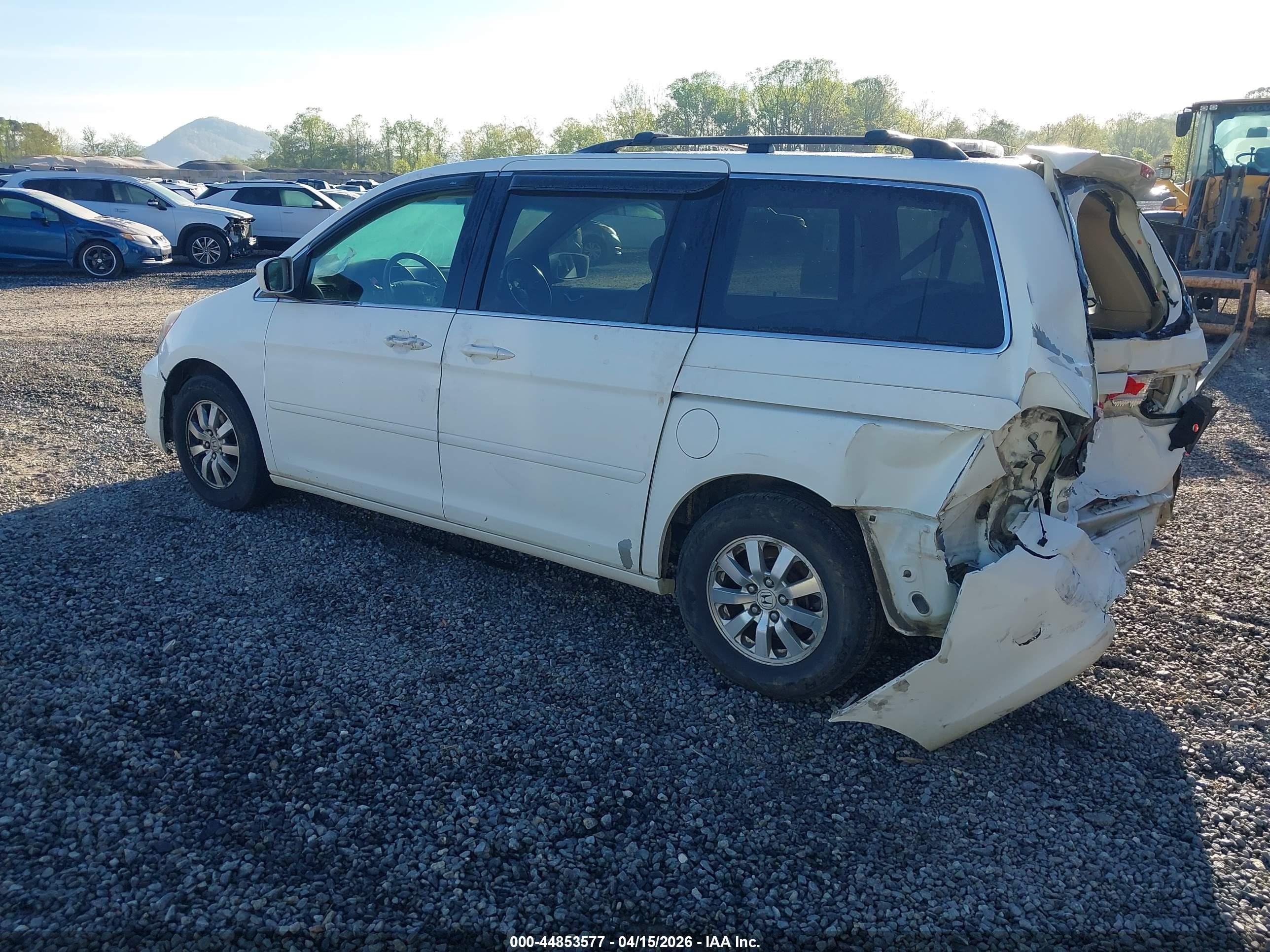 2008 Honda Odyssey Ex-l White vin: 5FNRL38718B007859