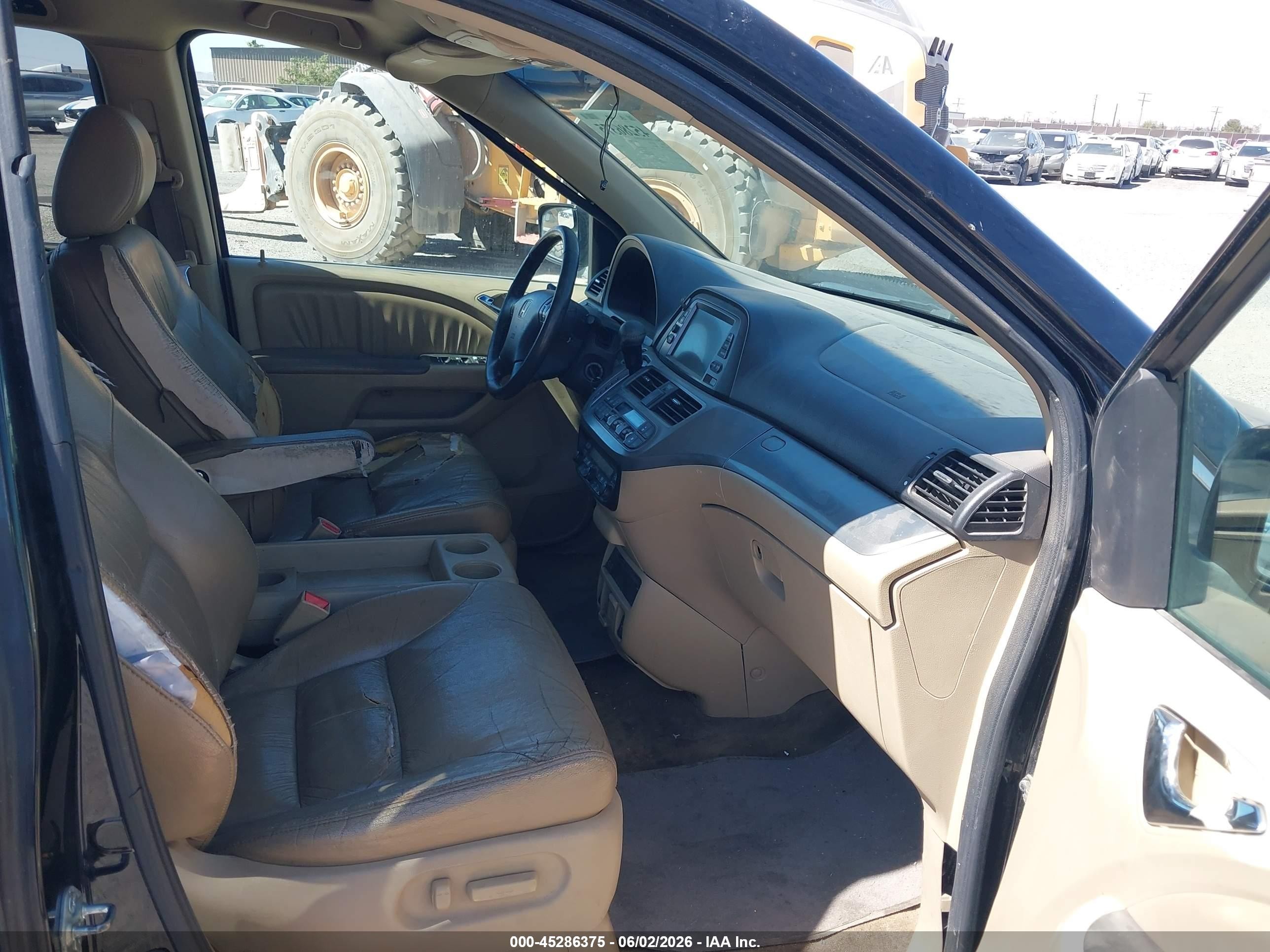 2008 Honda Odyssey Ex-l Black vin: 5FNRL38718B062411