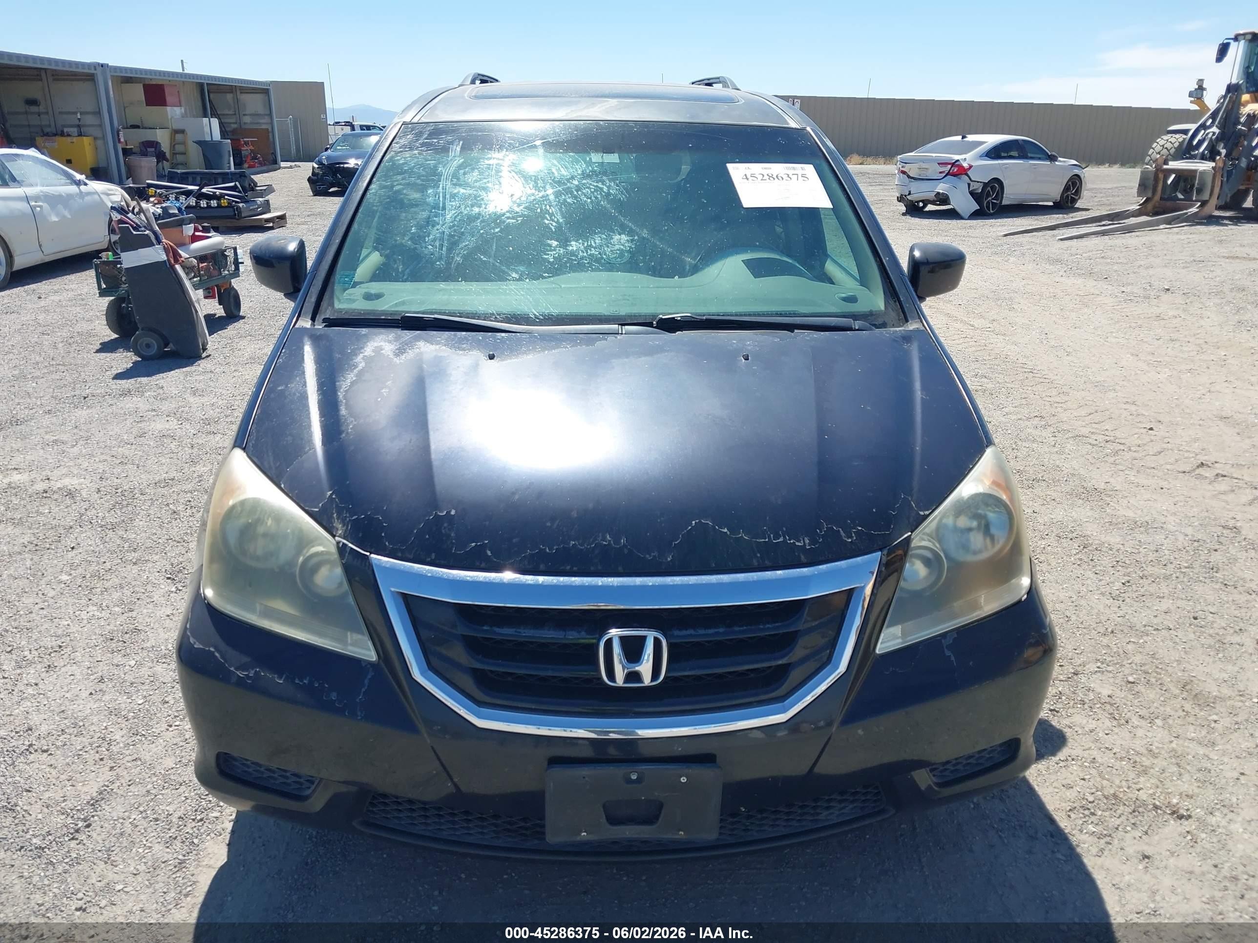 2008 Honda Odyssey Ex-l Black vin: 5FNRL38718B062411