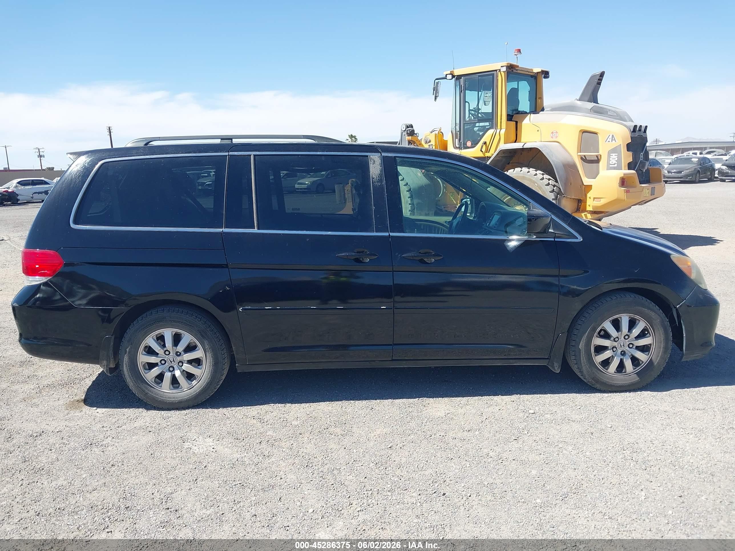 2008 Honda Odyssey Ex-l Black vin: 5FNRL38718B062411