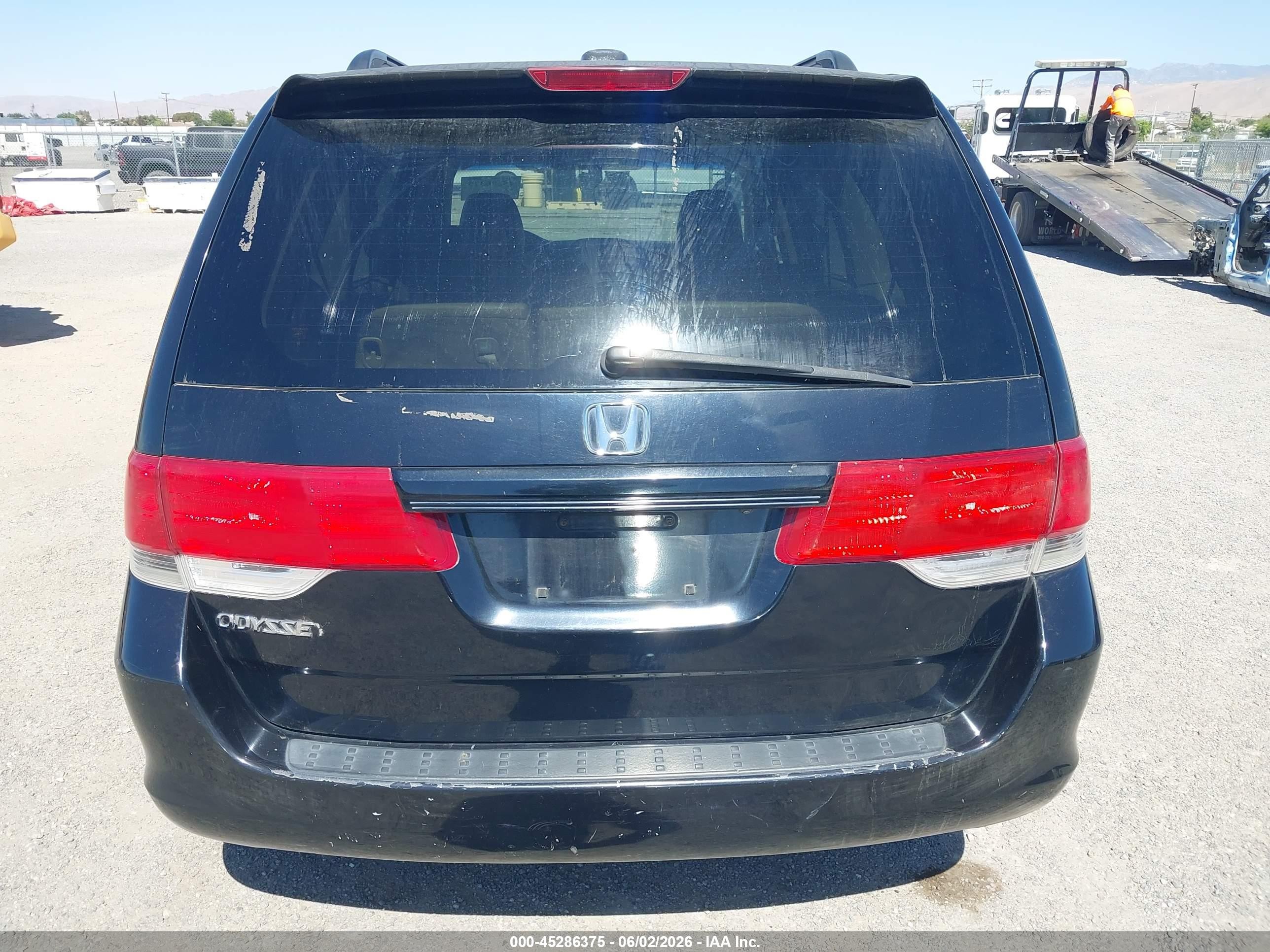 2008 Honda Odyssey Ex-l Black vin: 5FNRL38718B062411