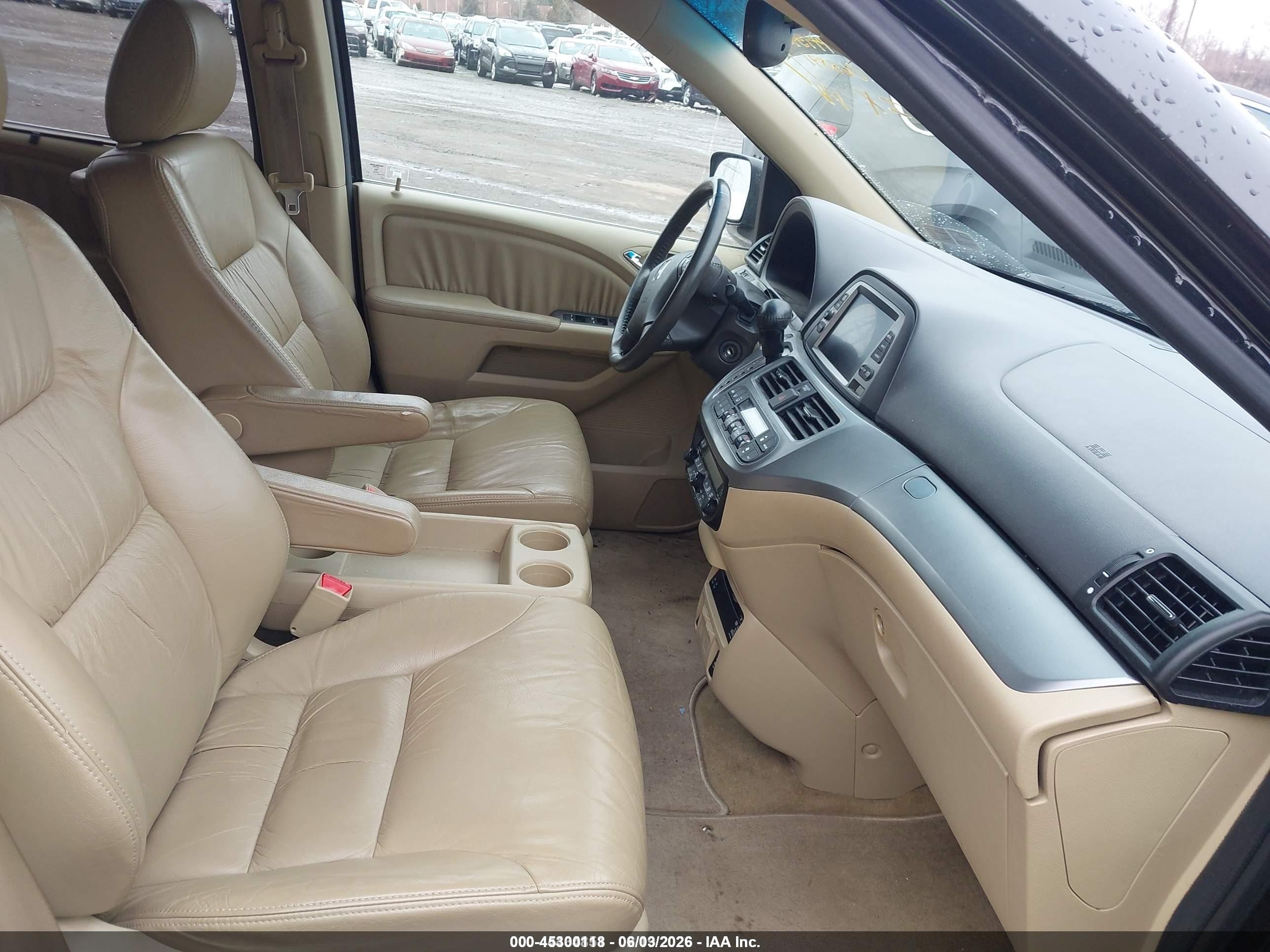 2008 Honda Odyssey Ex-l Black vin: 5FNRL38718B065891