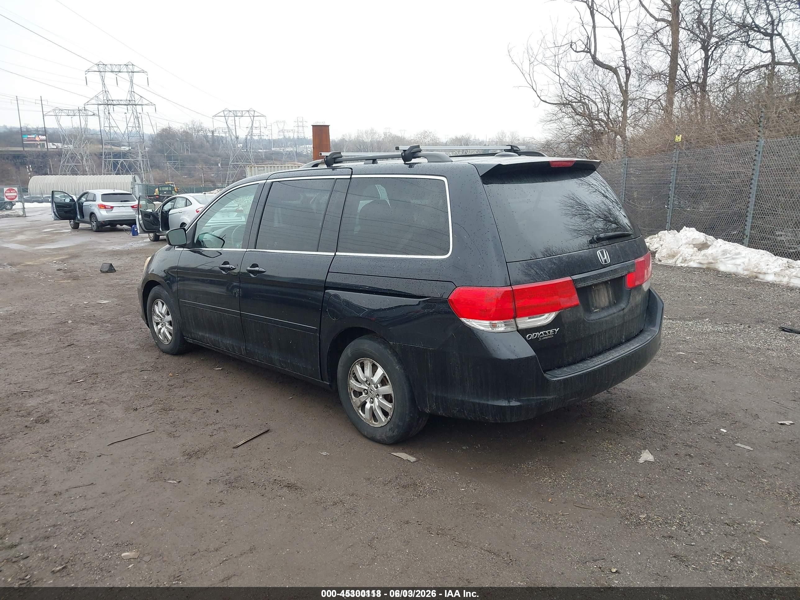 2008 Honda Odyssey Ex-l Black vin: 5FNRL38718B065891