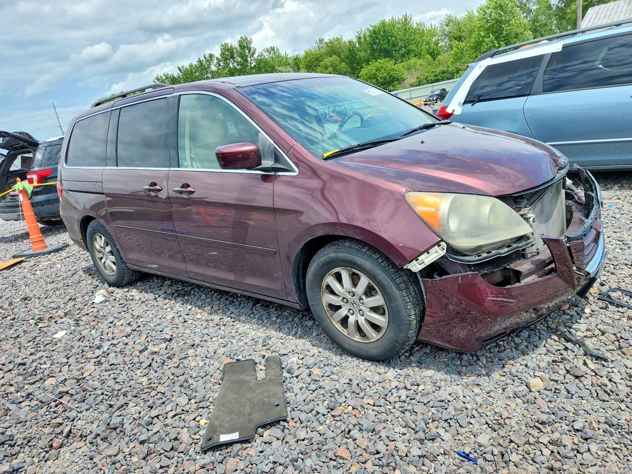 2008 Honda Odyssey Exl Red vin: 5FNRL38718B084392