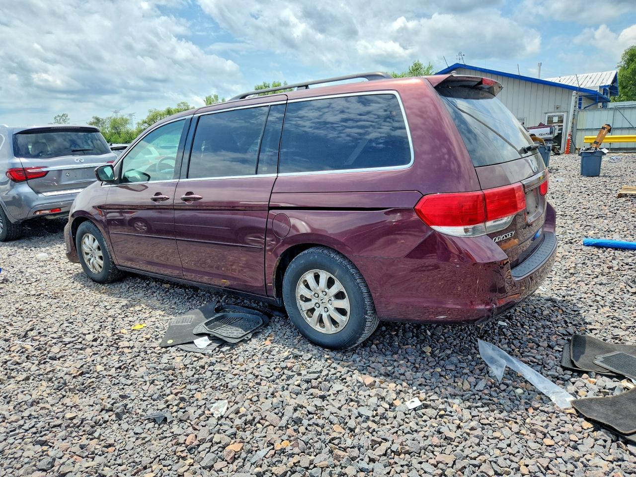 2008 Honda Odyssey Exl Red vin: 5FNRL38718B084392