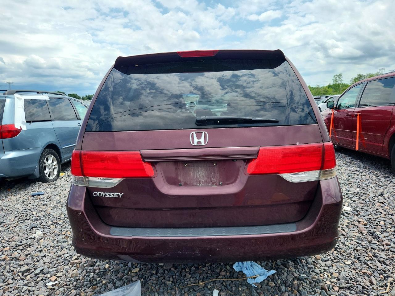 2008 Honda Odyssey Exl Red vin: 5FNRL38718B084392