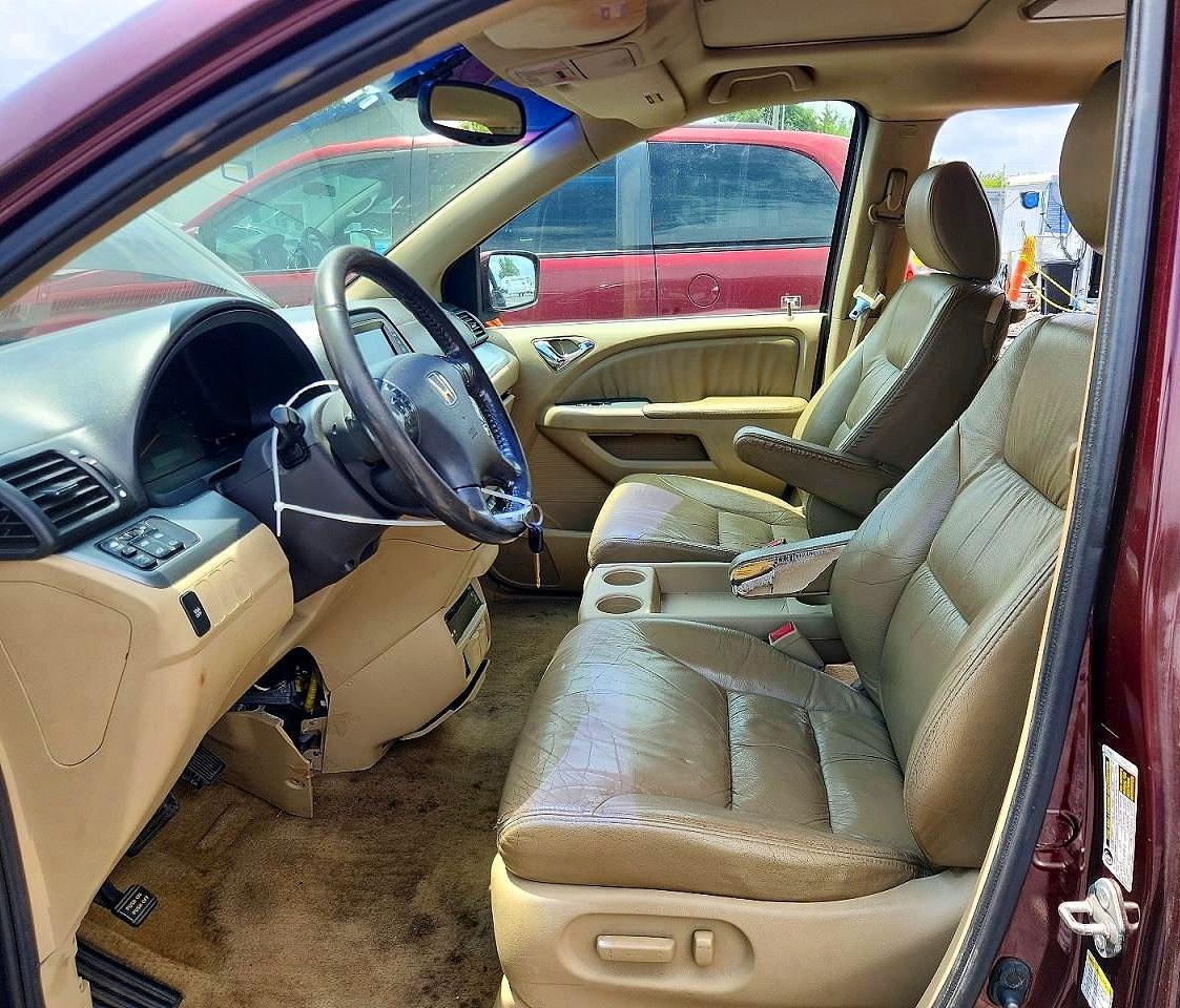 2008 Honda Odyssey Exl Red vin: 5FNRL38718B084392