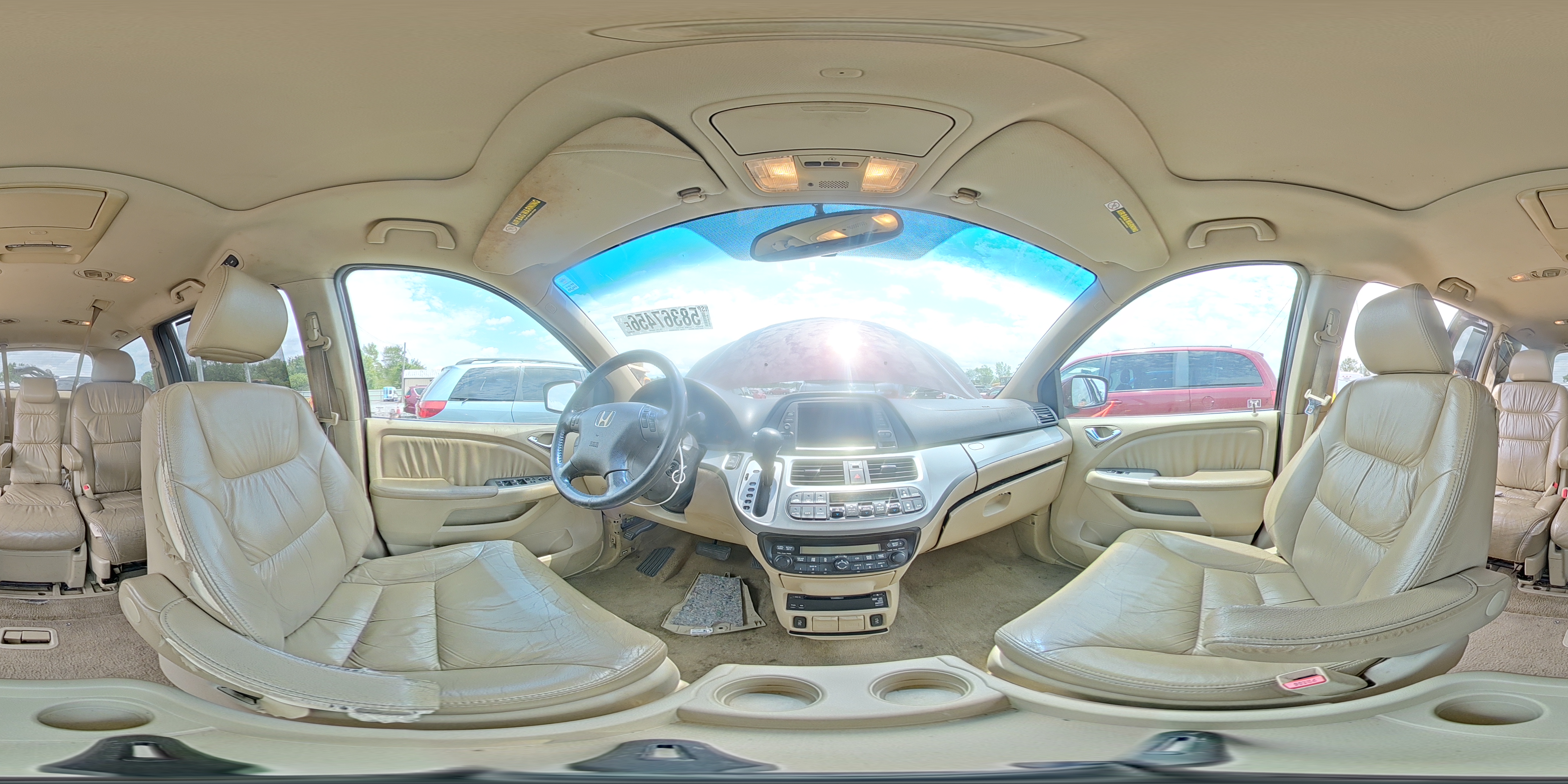 2008 Honda Odyssey Exl Red vin: 5FNRL38718B084392