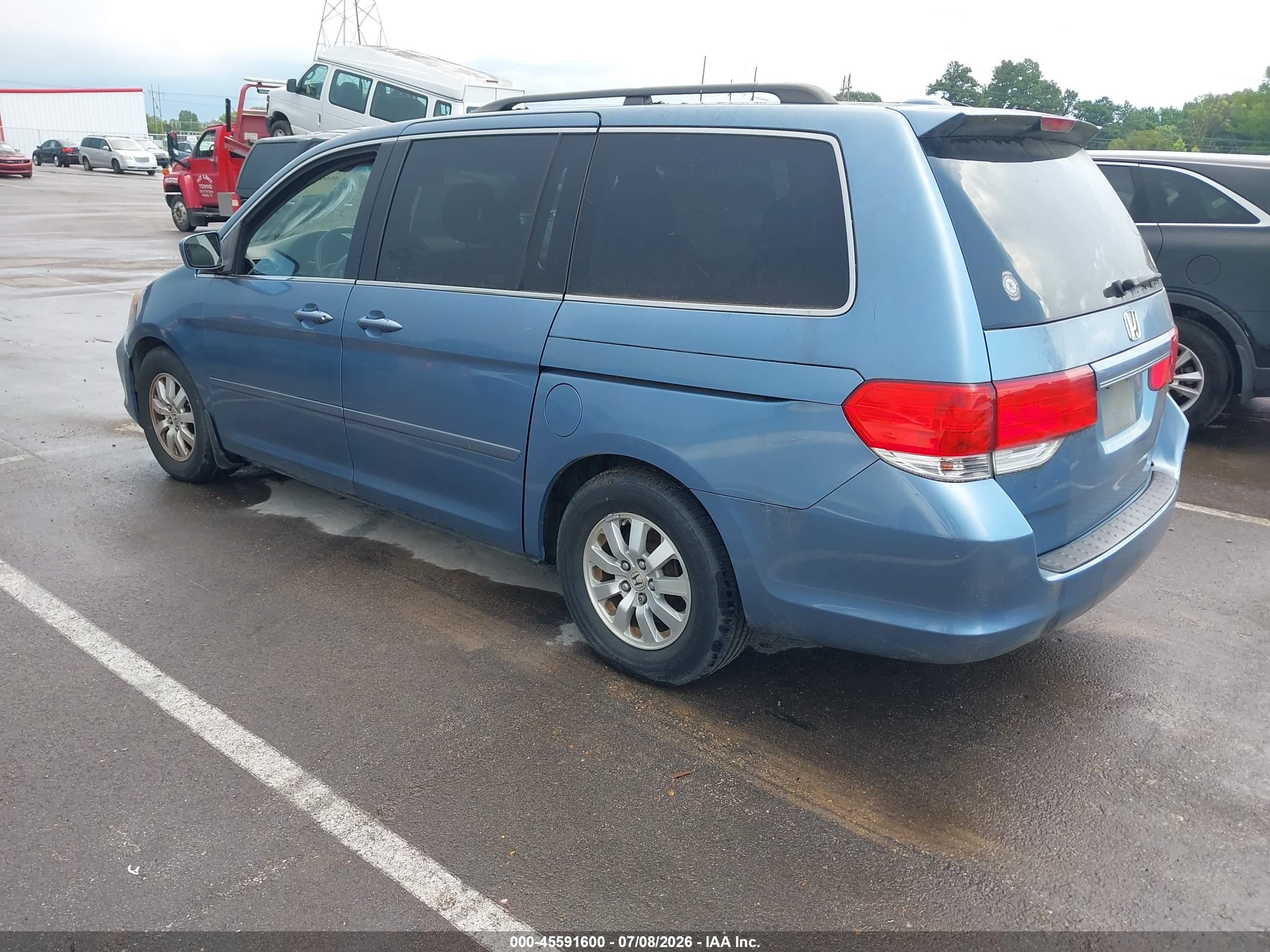 2008 Honda Odyssey Ex-l Blue vin: 5FNRL38718B094386