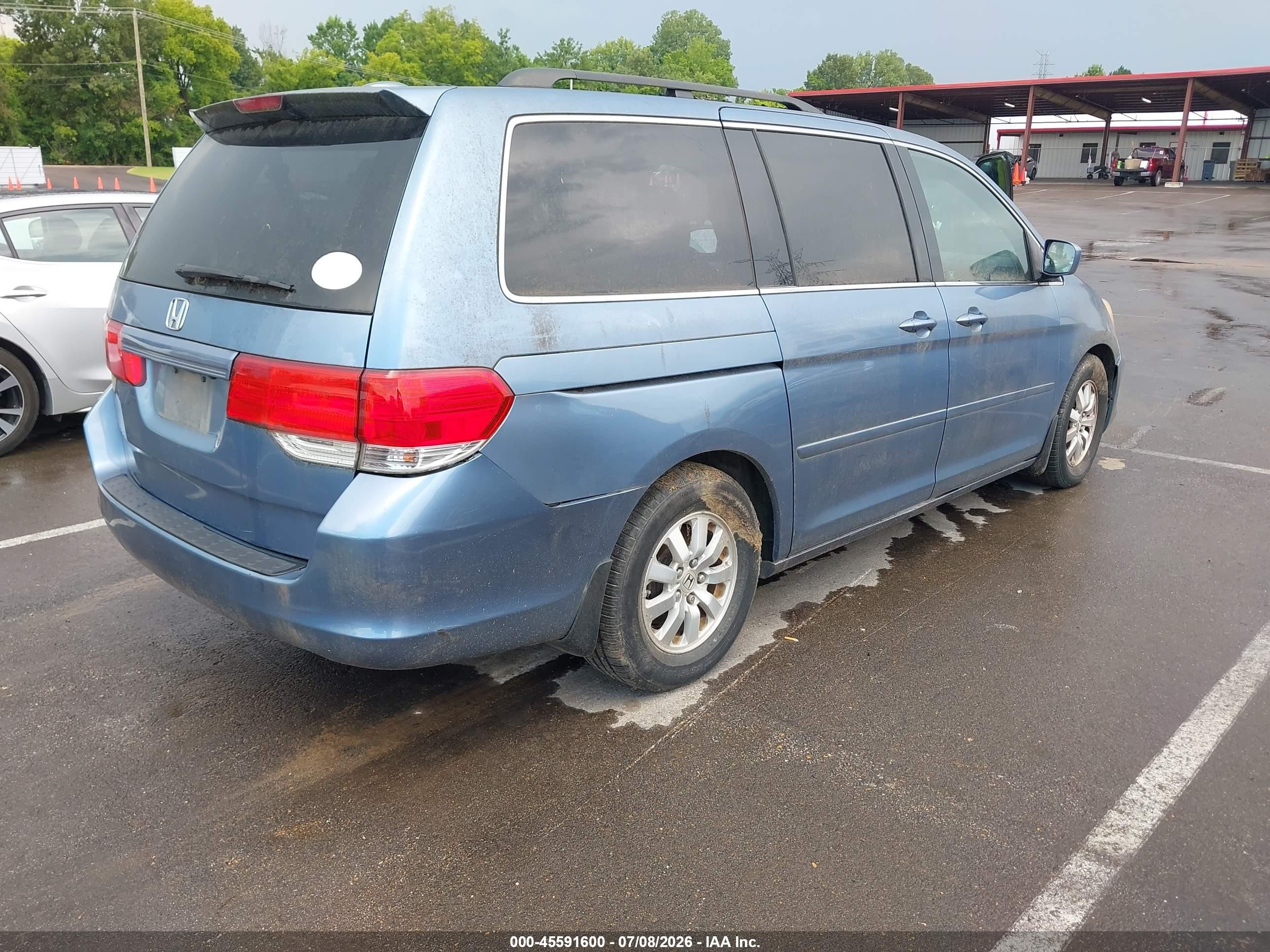 2008 Honda Odyssey Ex-l Blue vin: 5FNRL38718B094386