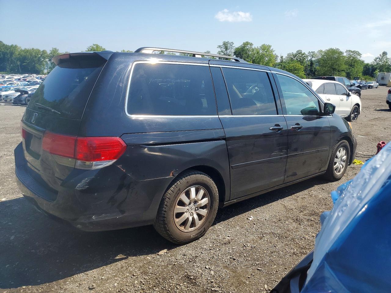 2008 Honda Odyssey Exl Black vin: 5FNRL38718B101918