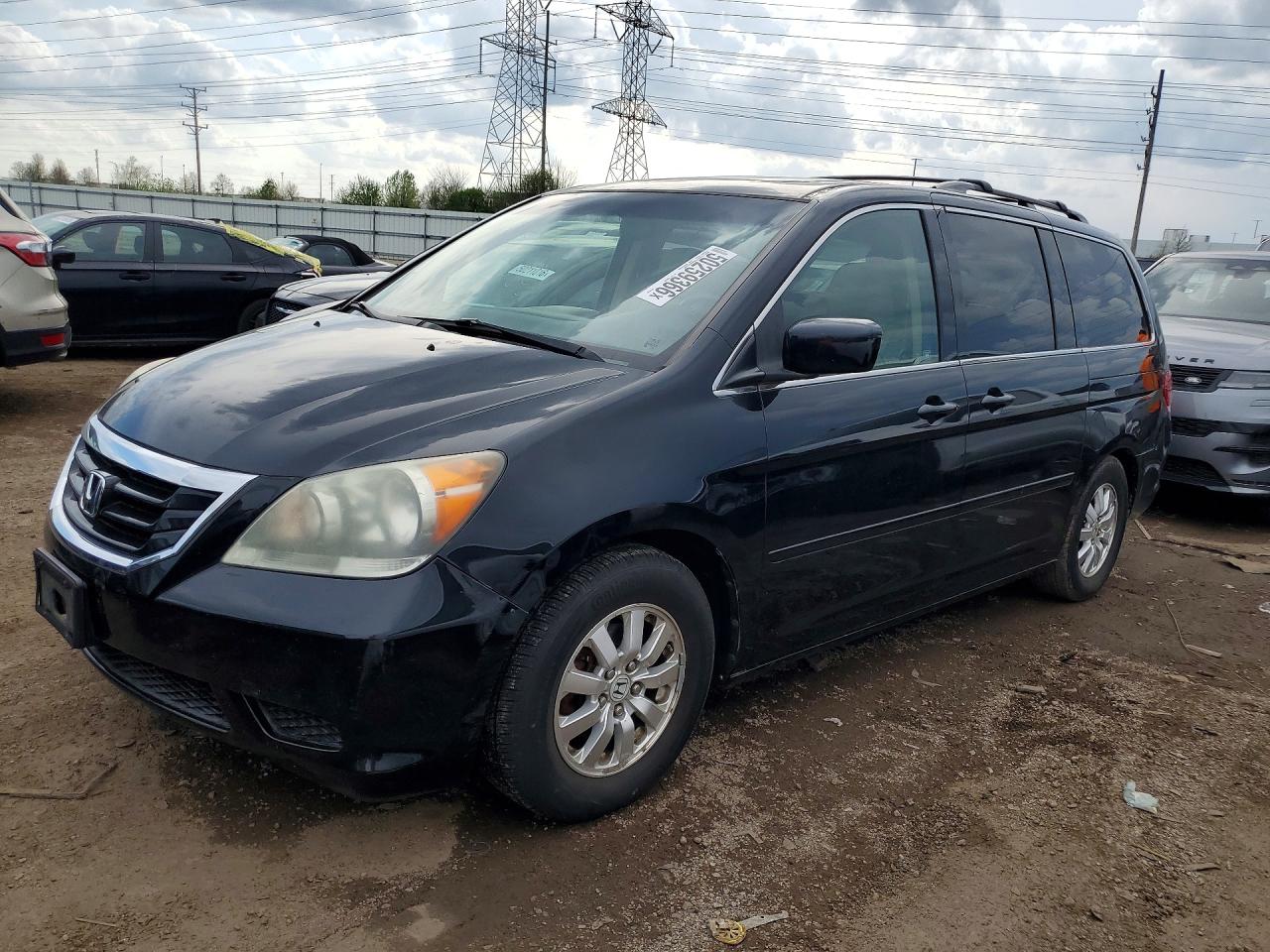 2009 Honda Odyssey Exl Black vin: 5FNRL38719B002081