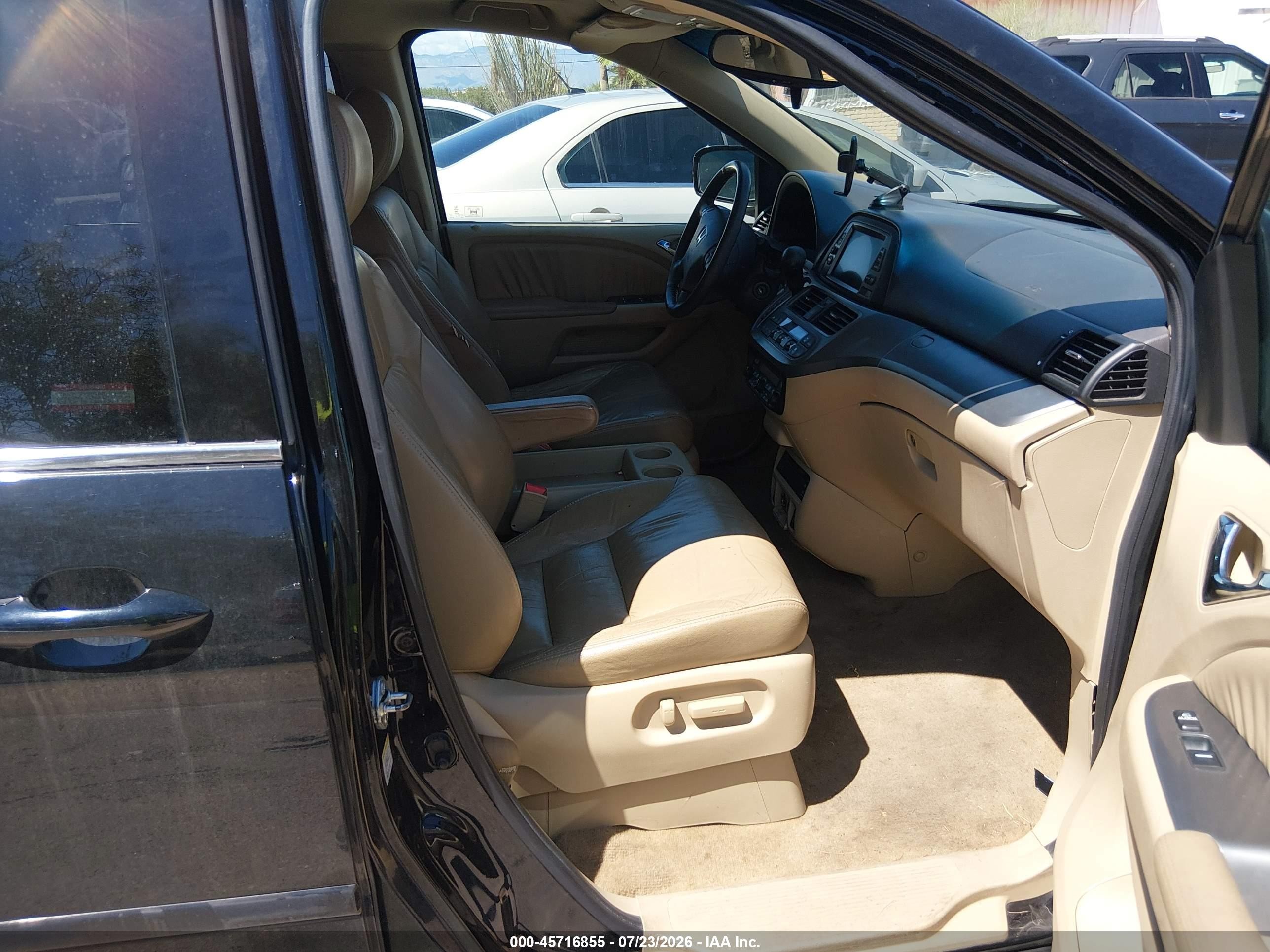 2009 Honda Odyssey Ex-l Black vin: 5FNRL38719B019155