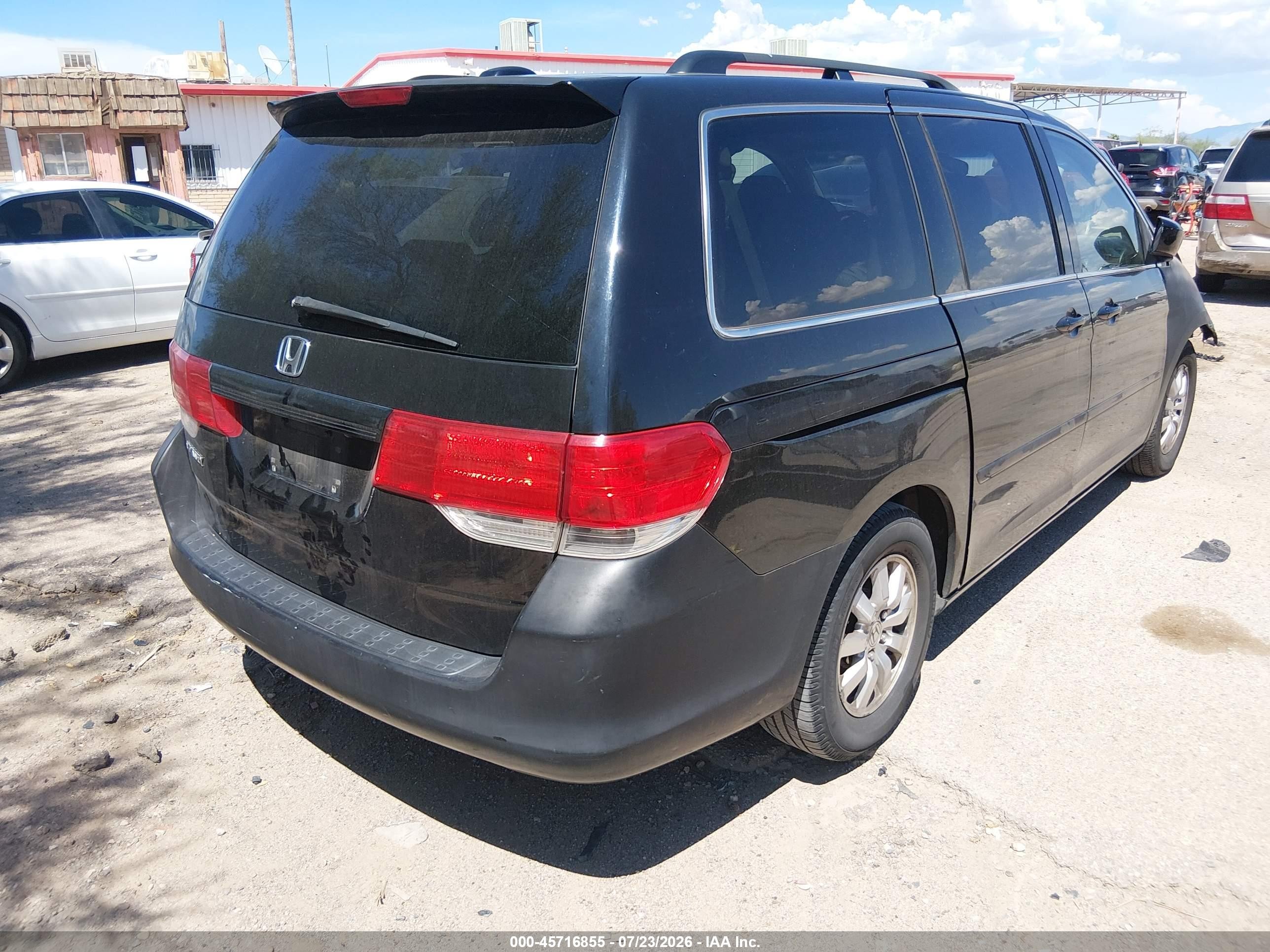 2009 Honda Odyssey Ex-l Black vin: 5FNRL38719B019155