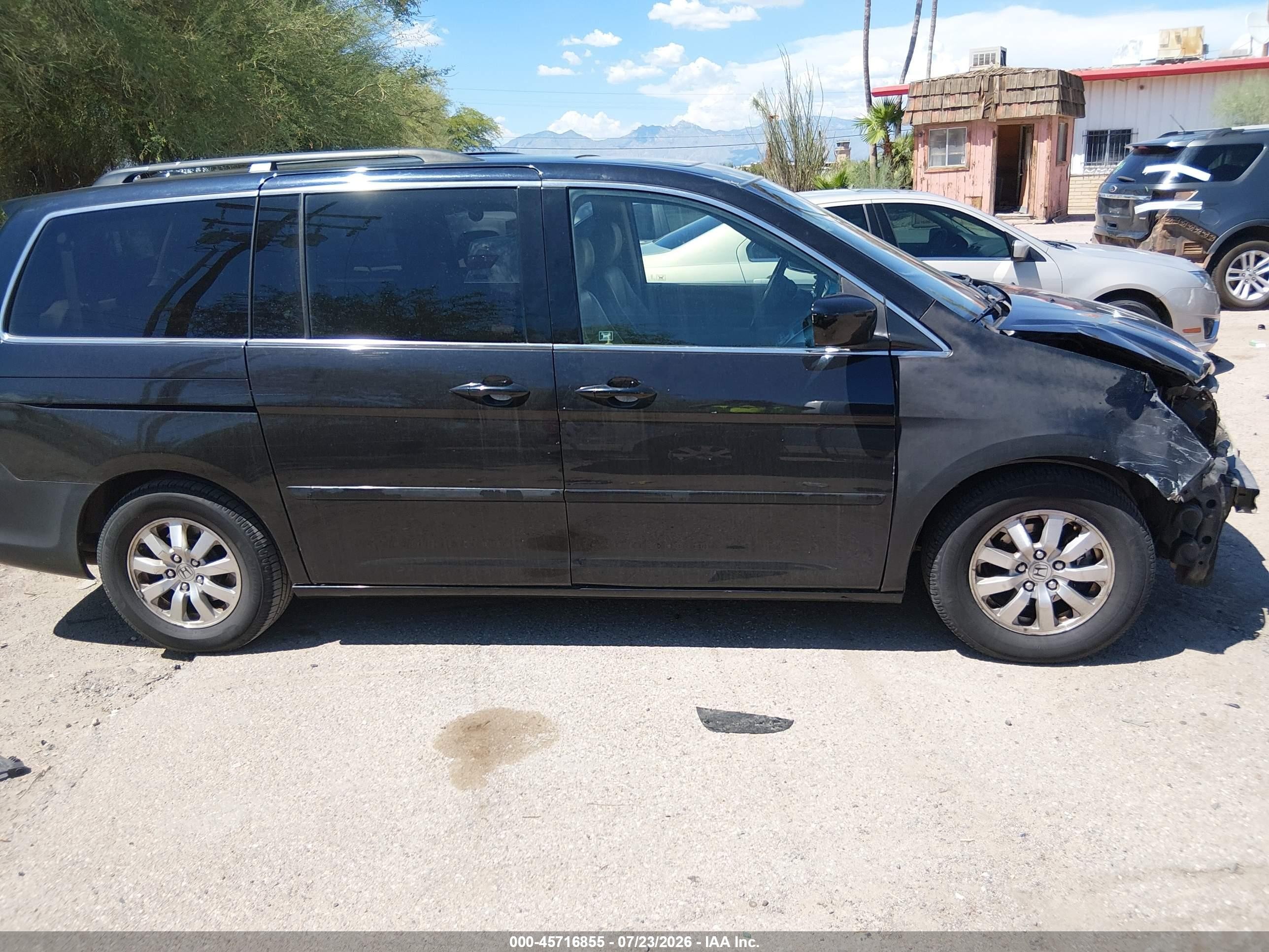 2009 Honda Odyssey Ex-l Black vin: 5FNRL38719B019155