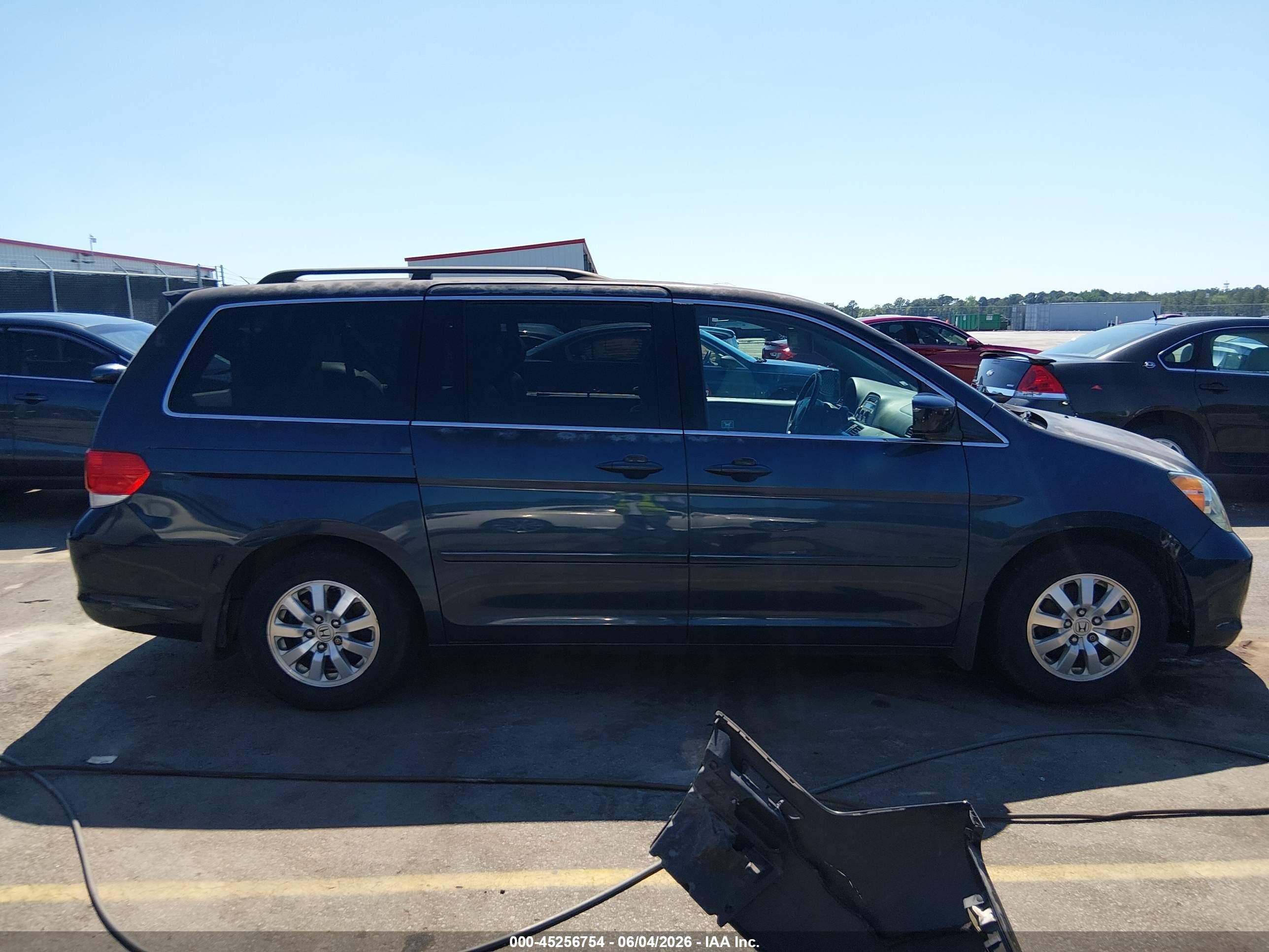 2009 Honda Odyssey Ex-l Blue vin: 5FNRL38719B400794