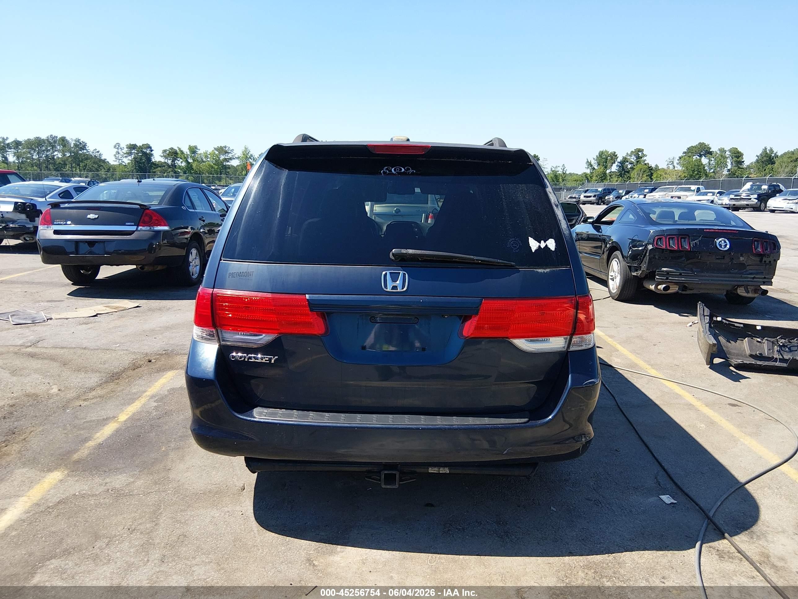 2009 Honda Odyssey Ex-l Blue vin: 5FNRL38719B400794