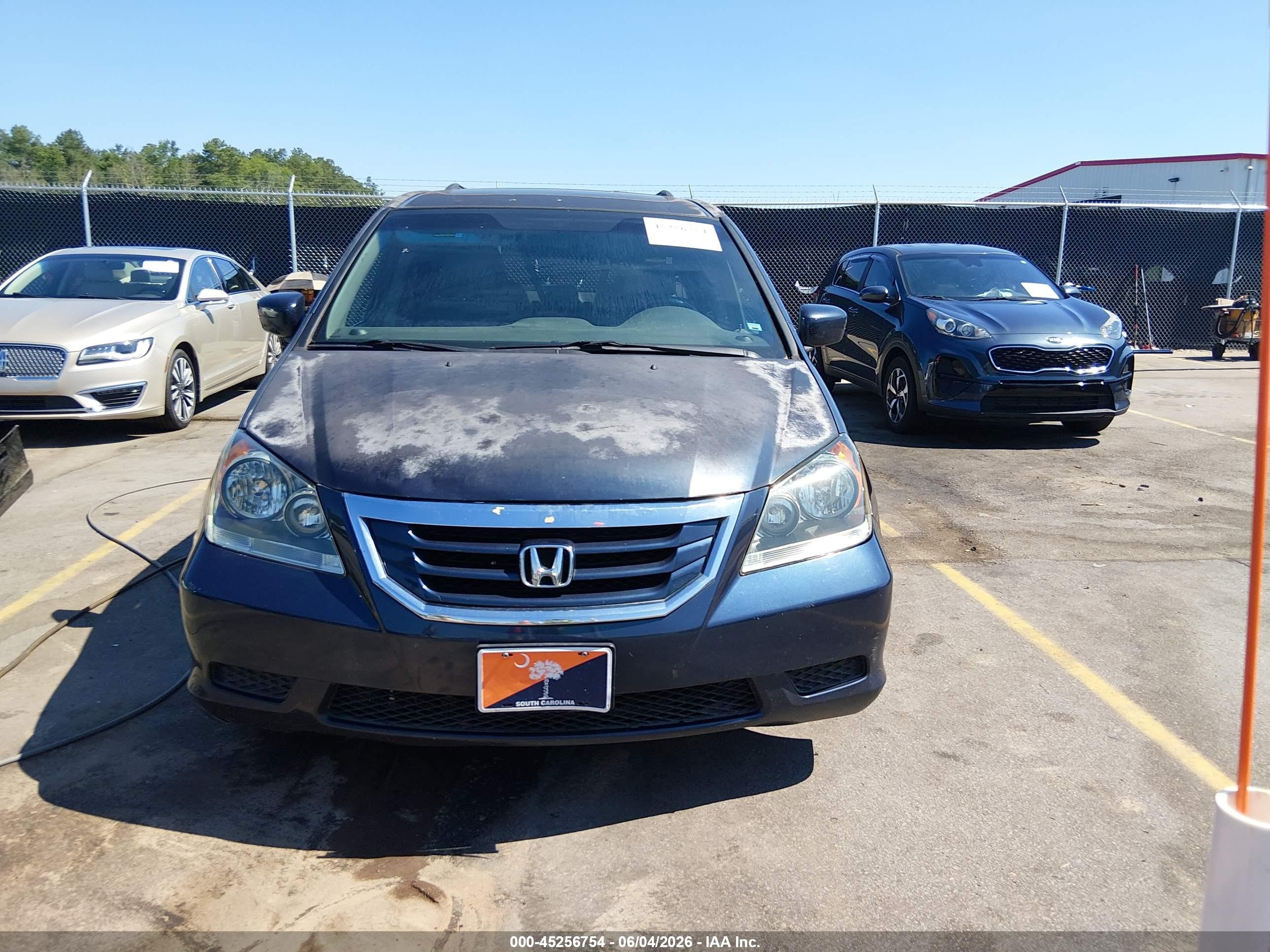 2009 Honda Odyssey Ex-l Blue vin: 5FNRL38719B400794