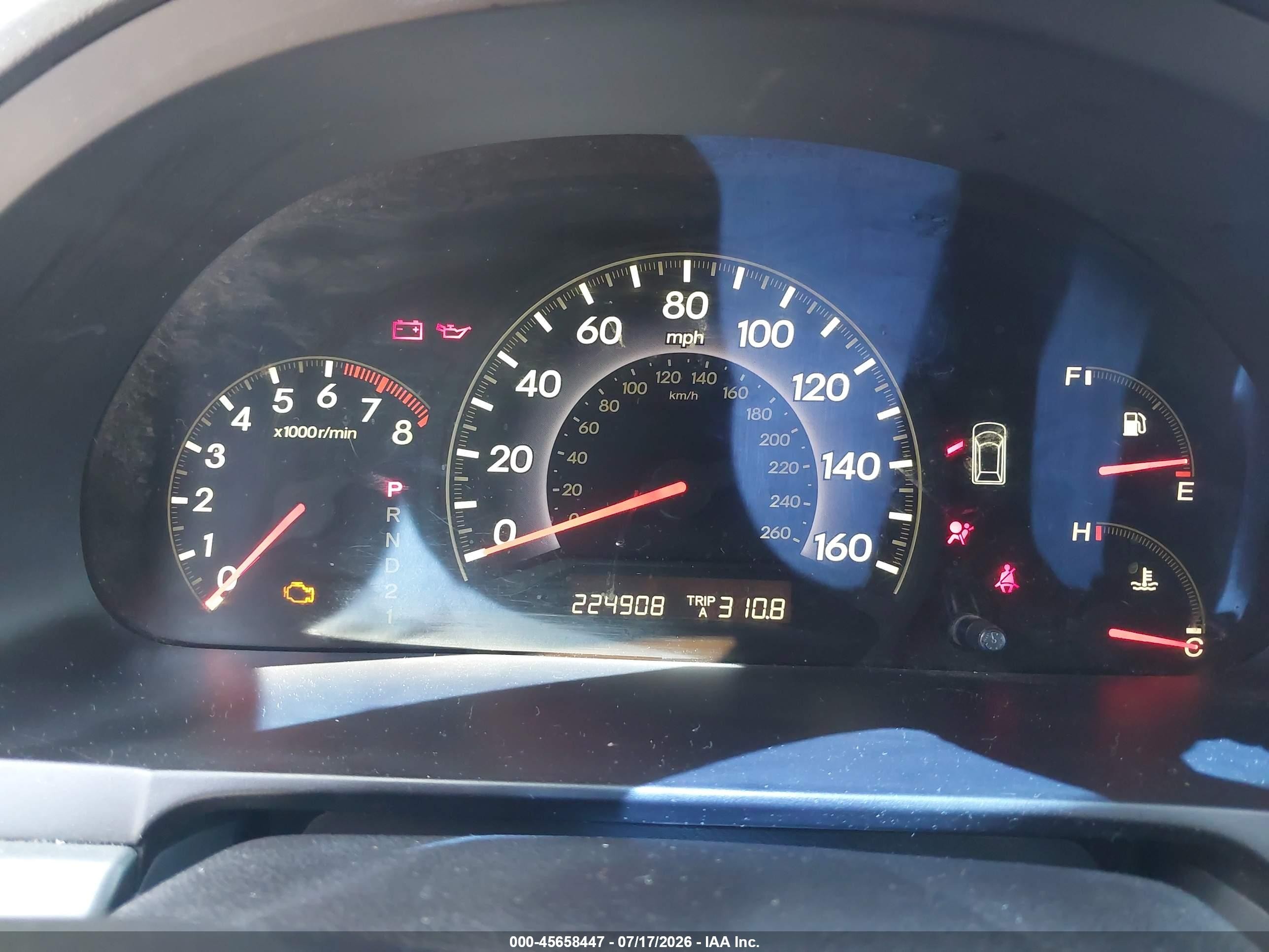 2005 Honda Odyssey Ex-l Light Blue vin: 5FNRL38725B041370