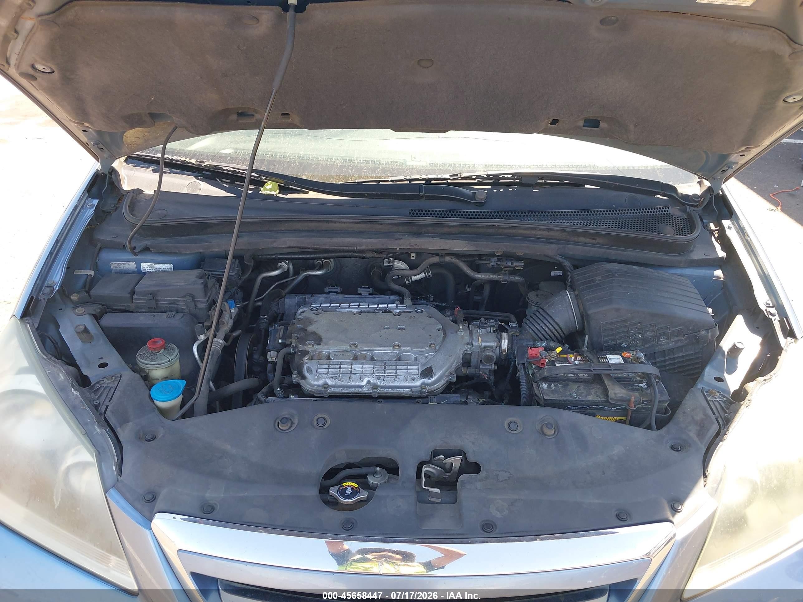 2005 Honda Odyssey Ex-l Light Blue vin: 5FNRL38725B041370
