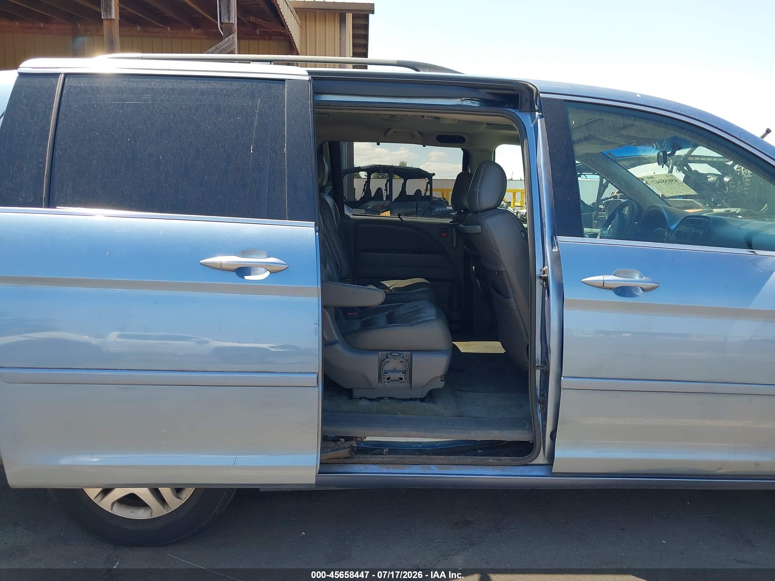 2005 Honda Odyssey Ex-l Light Blue vin: 5FNRL38725B041370