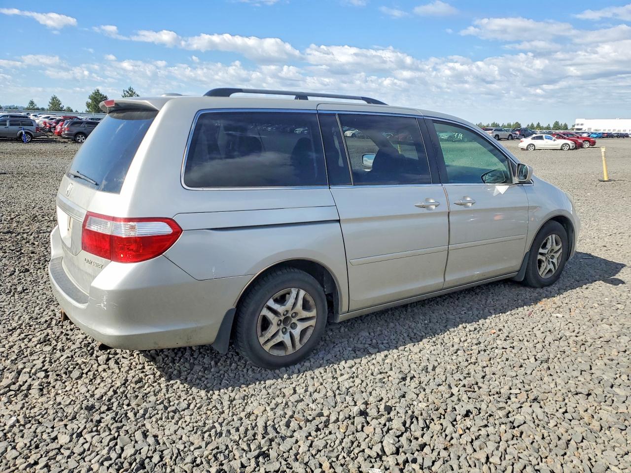 2005 Honda Odyssey Exl Silver vin: 5FNRL38725B096689