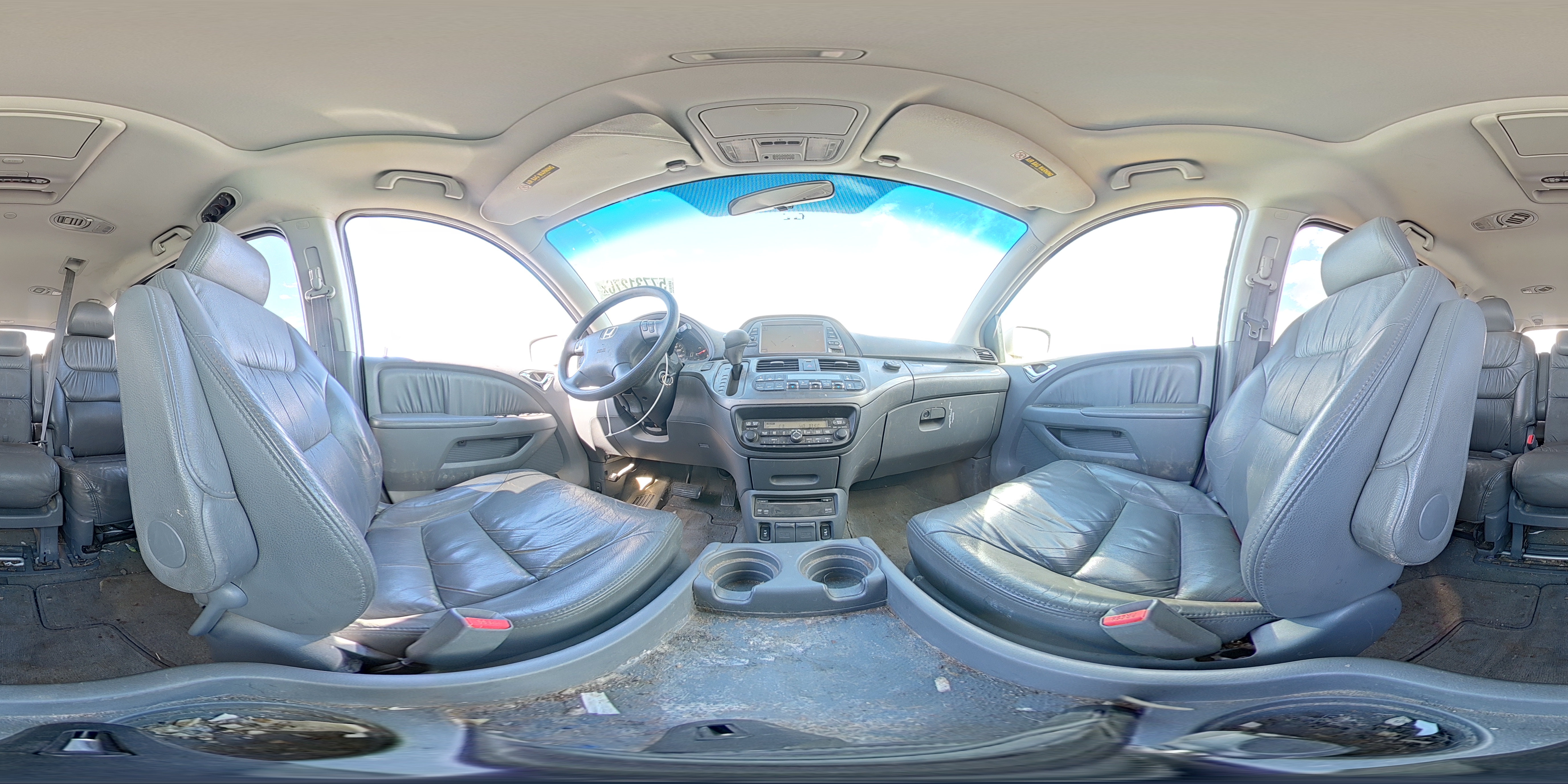 2005 Honda Odyssey Exl Silver vin: 5FNRL38725B096689