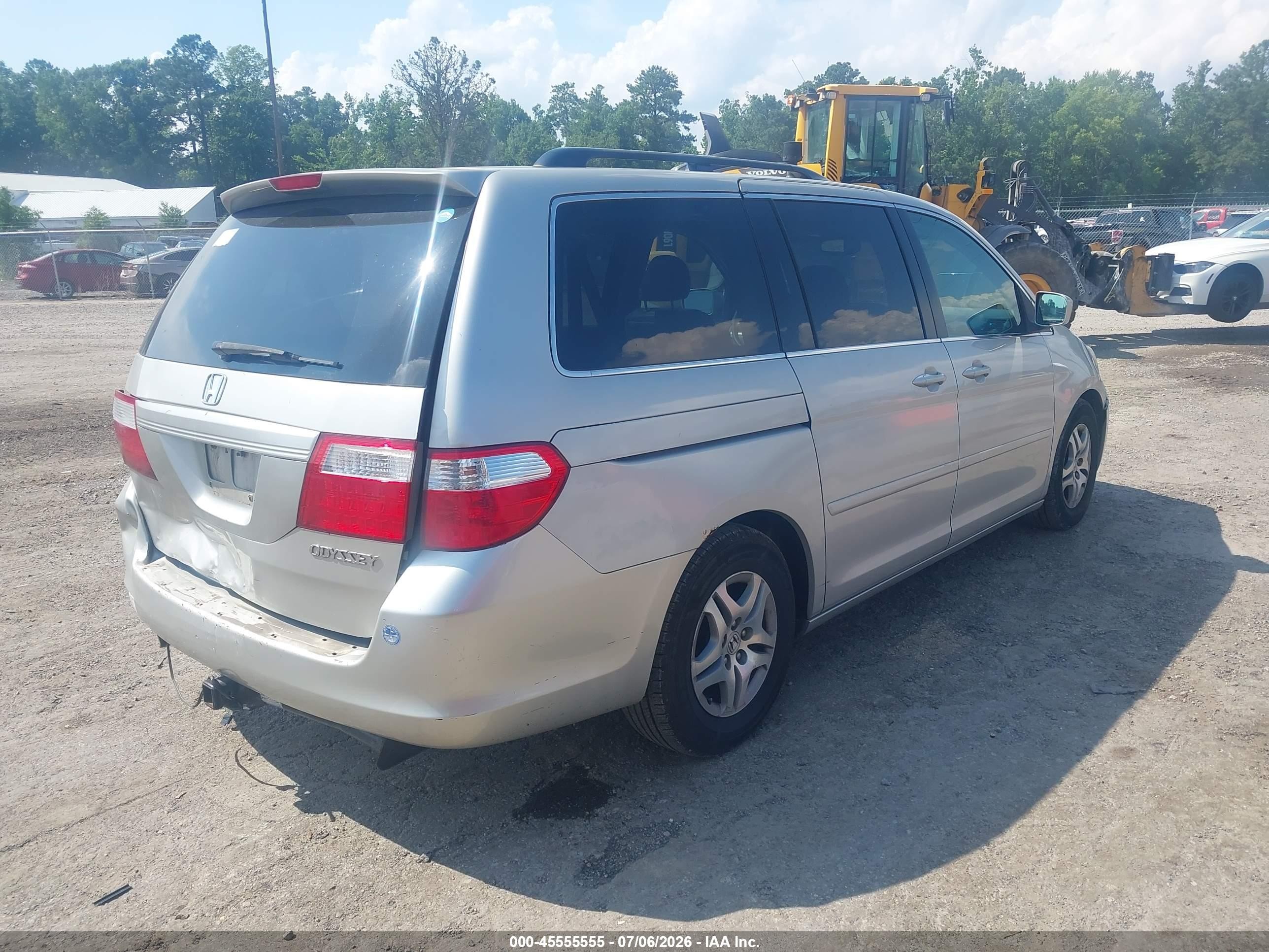 2005 Honda Odyssey Ex-l Silver vin: 5FNRL38725B101096