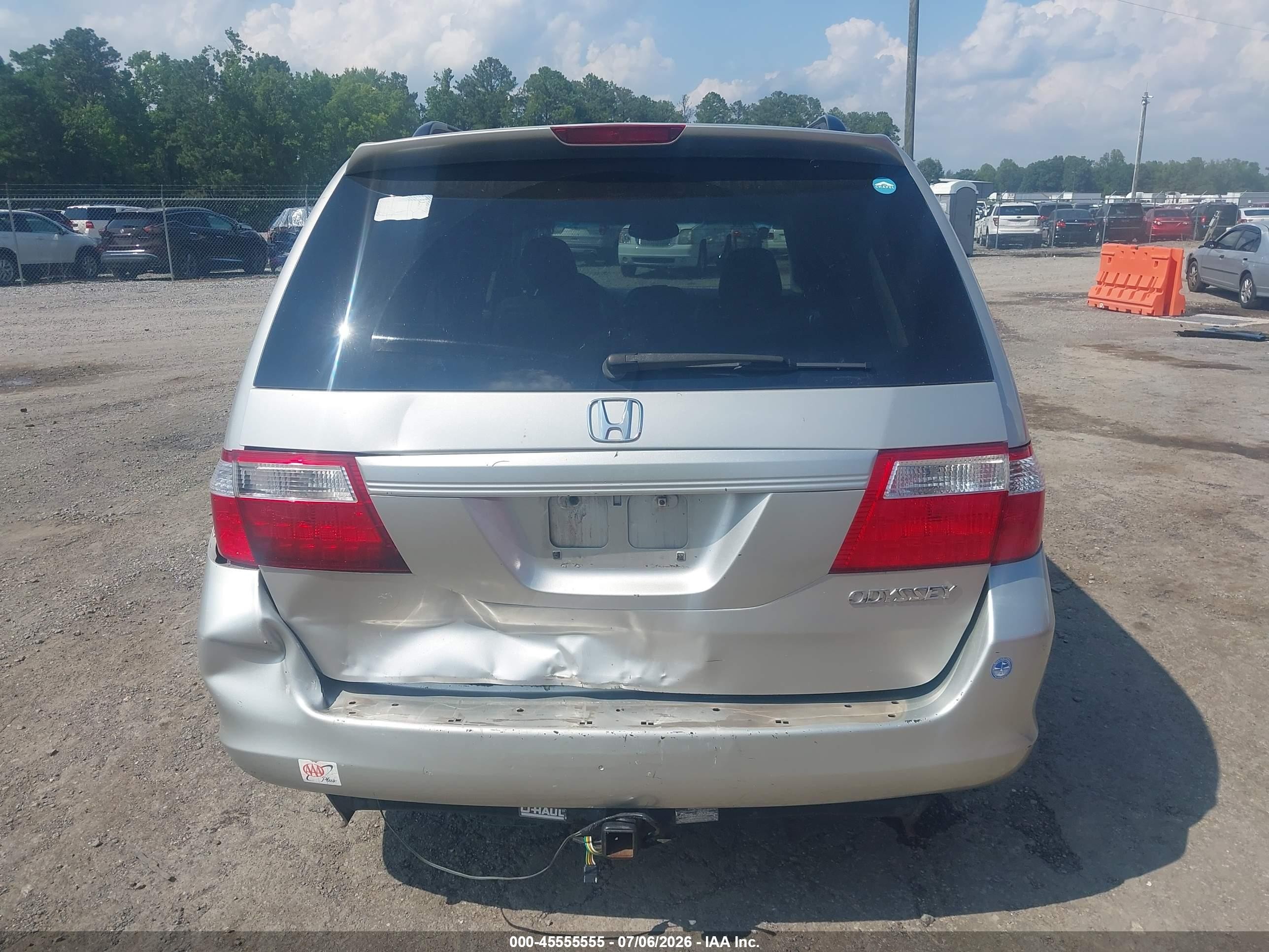 2005 Honda Odyssey Ex-l Silver vin: 5FNRL38725B101096