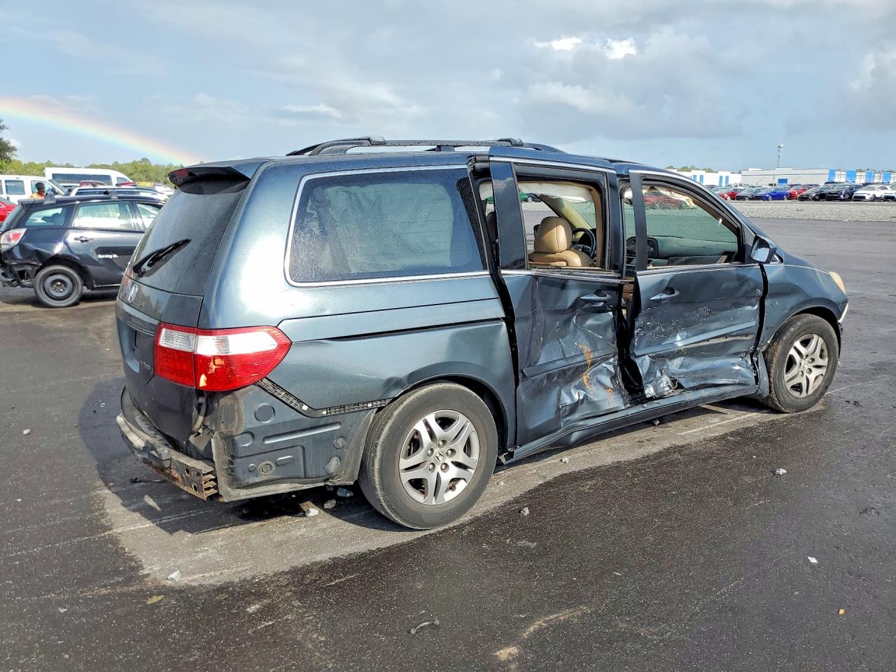 2006 Honda Odyssey Exl Blue vin: 5FNRL38726B027809