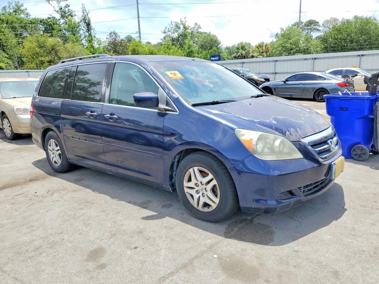 2006 Honda Odyssey Exl Blue vin: 5FNRL38726B047168