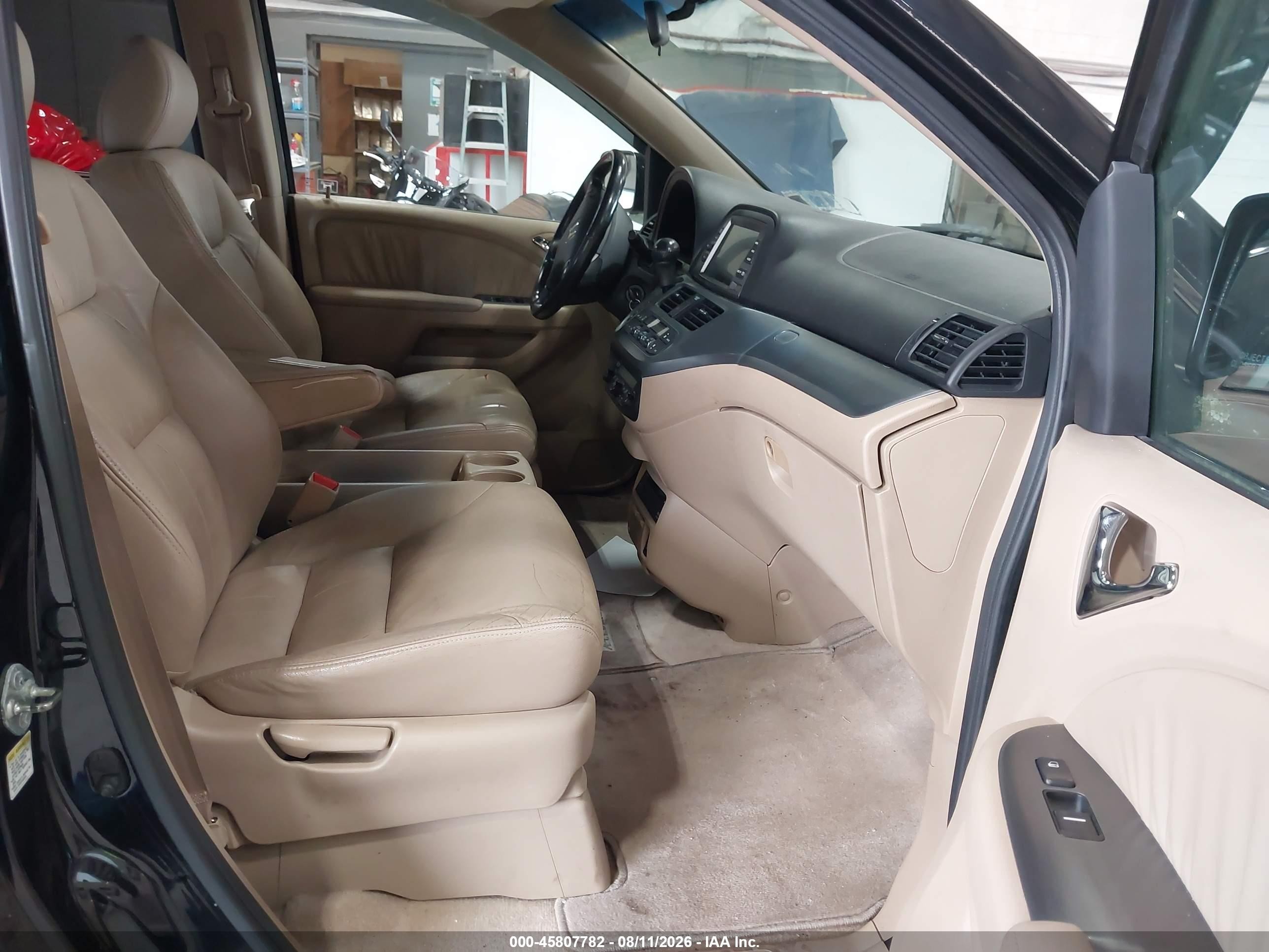 2007 Honda Odyssey Ex-l Black vin: 5FNRL38727B030064