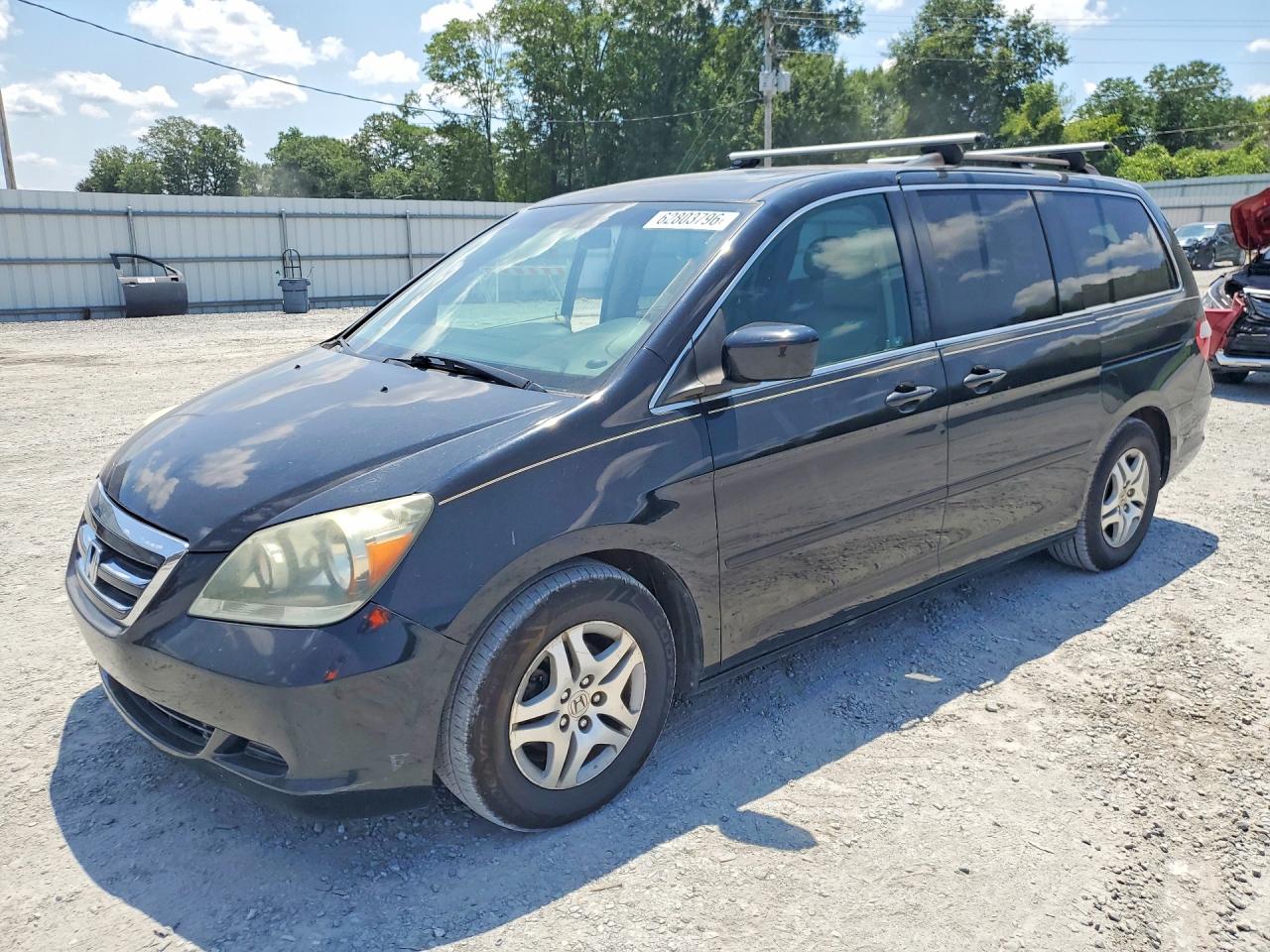 2007 Honda Odyssey Exl Black vin: 5FNRL38727B044157