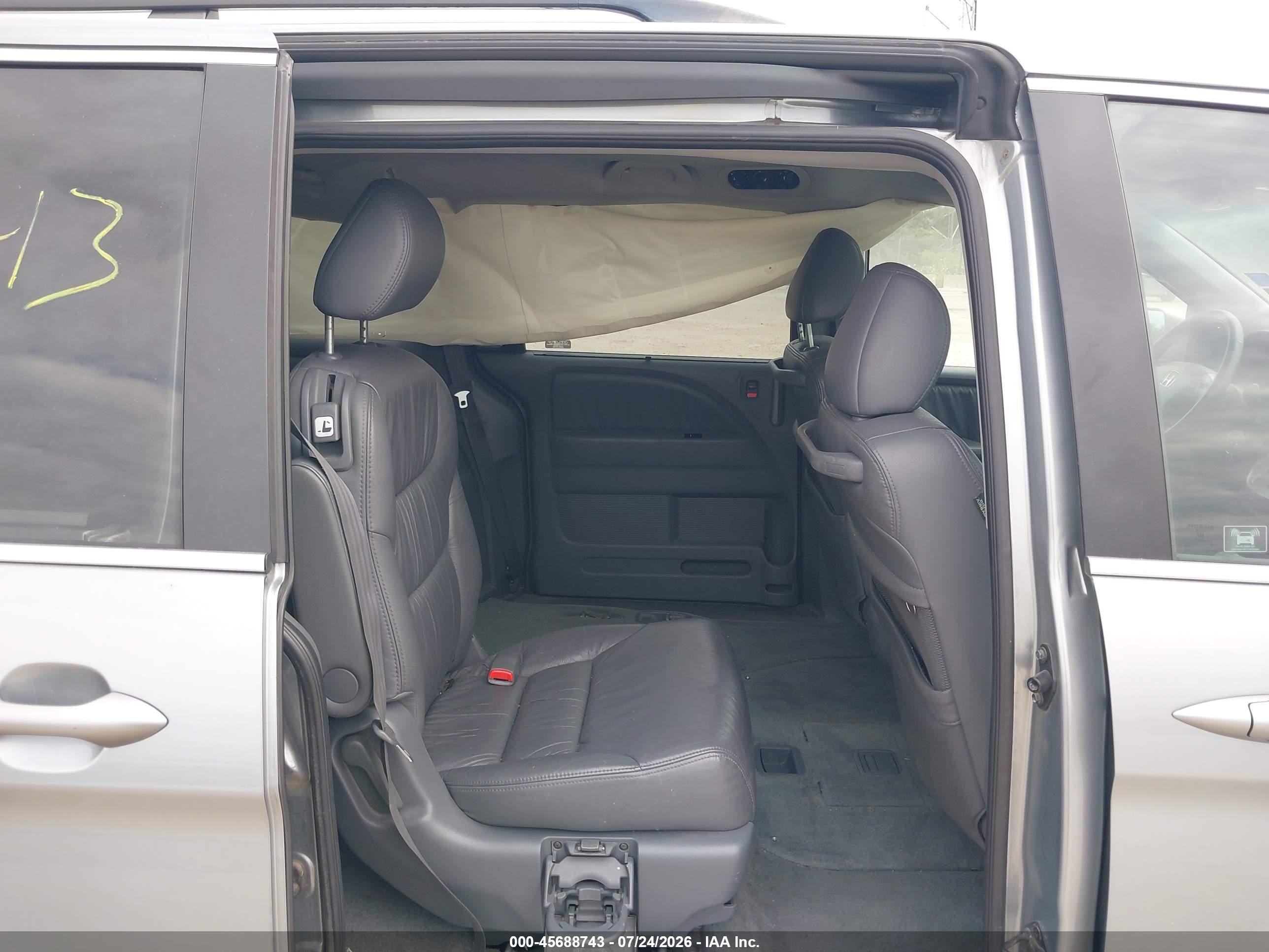2007 Honda Odyssey Ex-l Light Blue vin: 5FNRL38727B044790