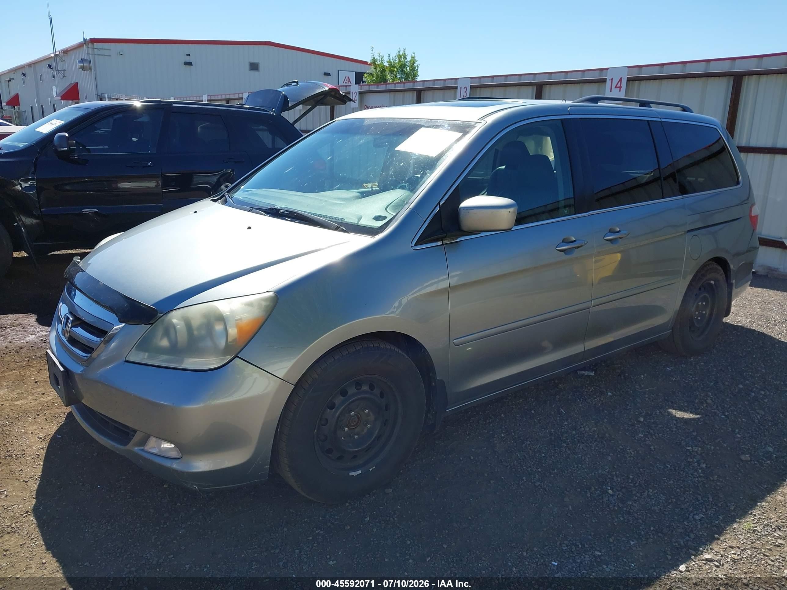 2007 Honda Odyssey Ex-l Pewter vin: 5FNRL38727B059371