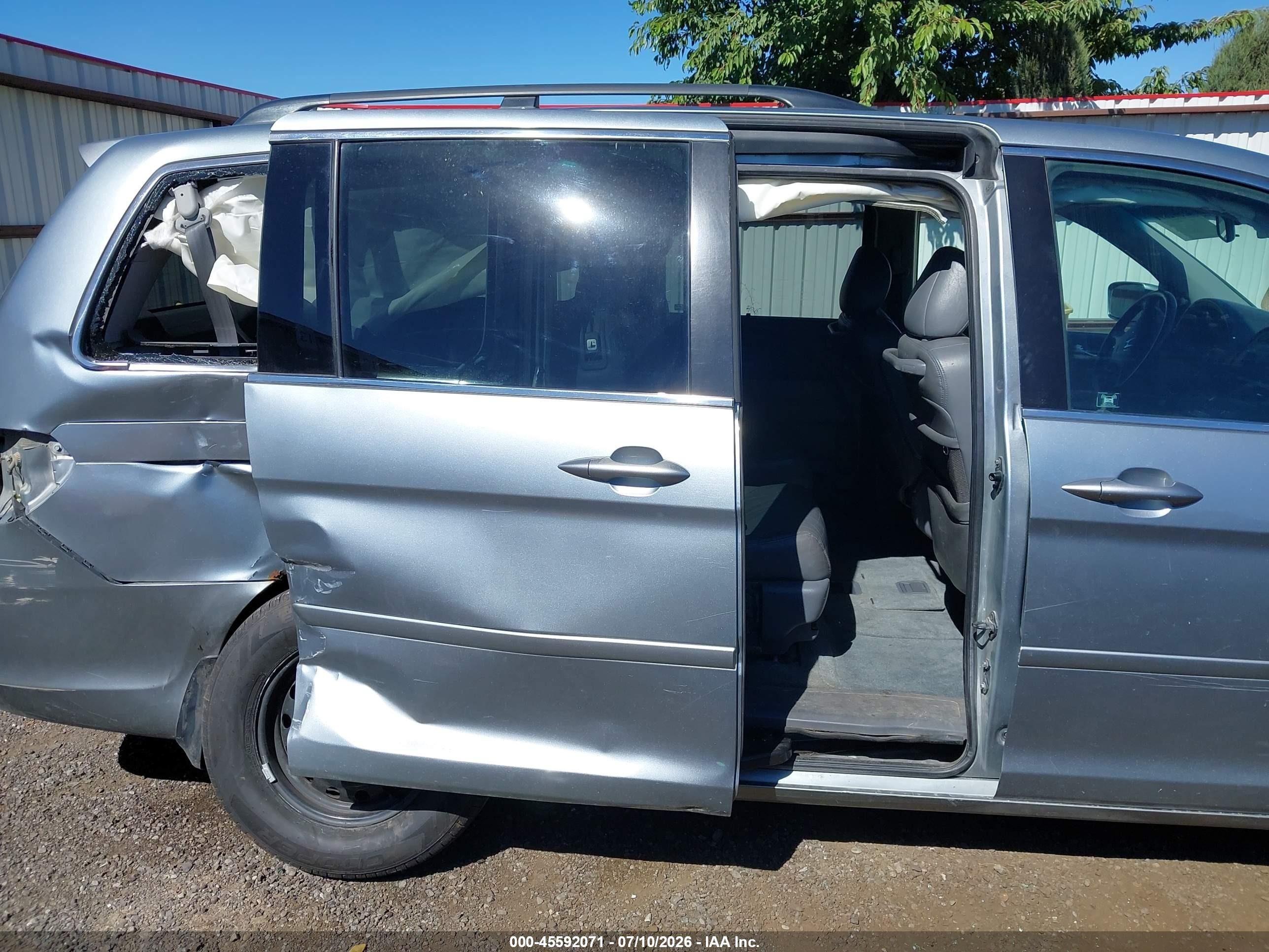 2007 Honda Odyssey Ex-l Pewter vin: 5FNRL38727B059371