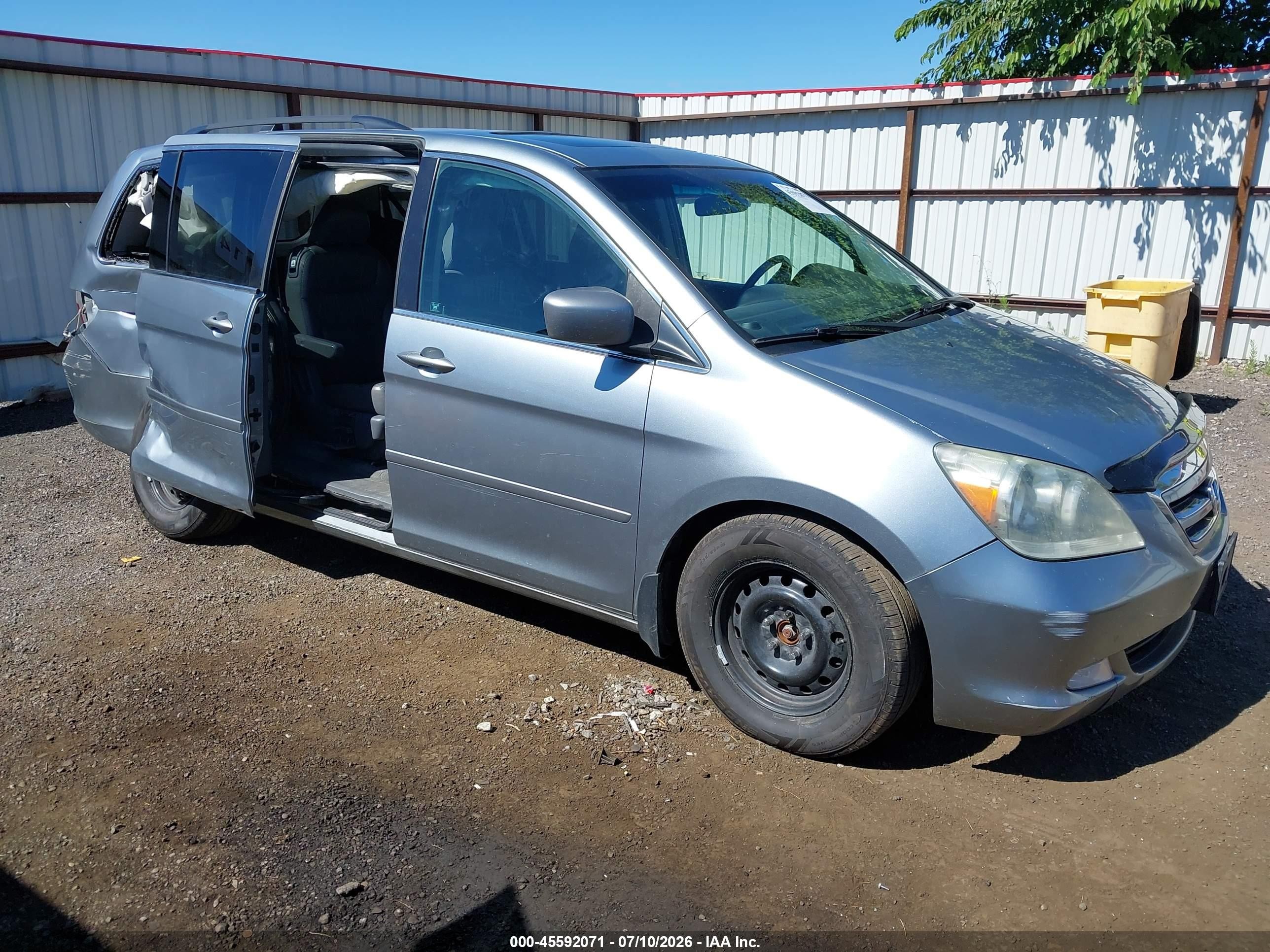 2007 Honda Odyssey Ex-l Pewter vin: 5FNRL38727B059371