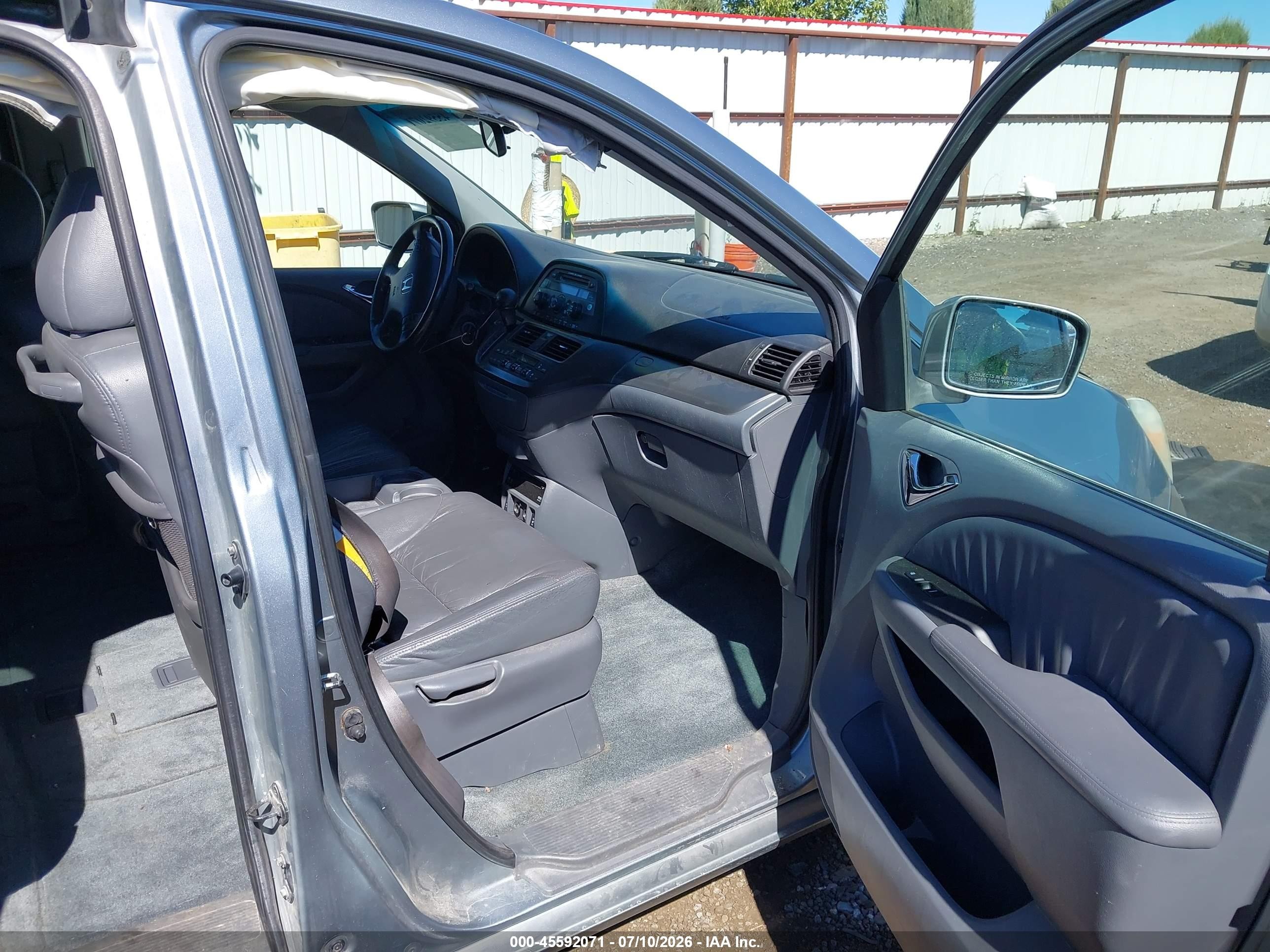 2007 Honda Odyssey Ex-l Pewter vin: 5FNRL38727B059371