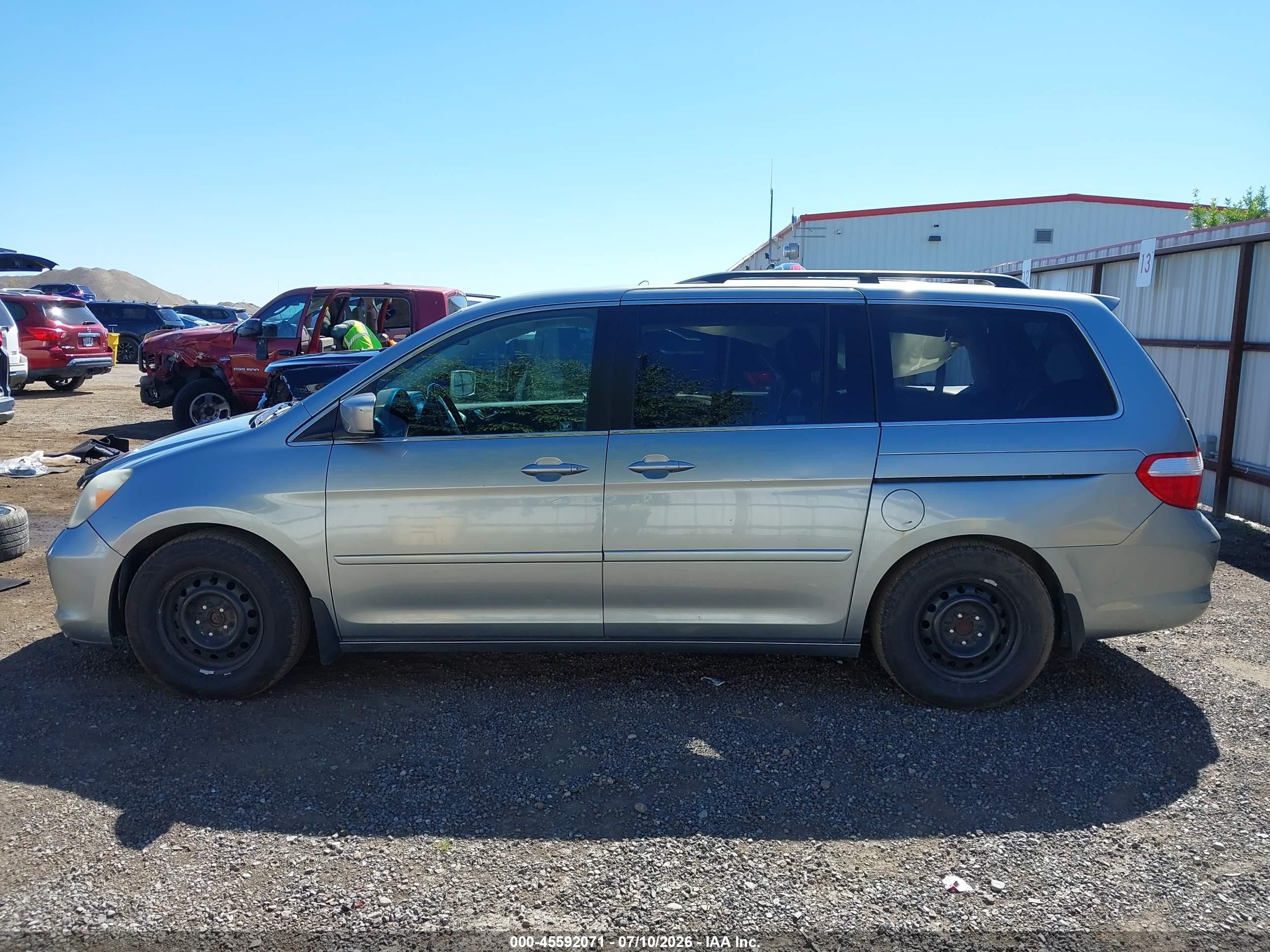 2007 Honda Odyssey Ex-l Pewter vin: 5FNRL38727B059371