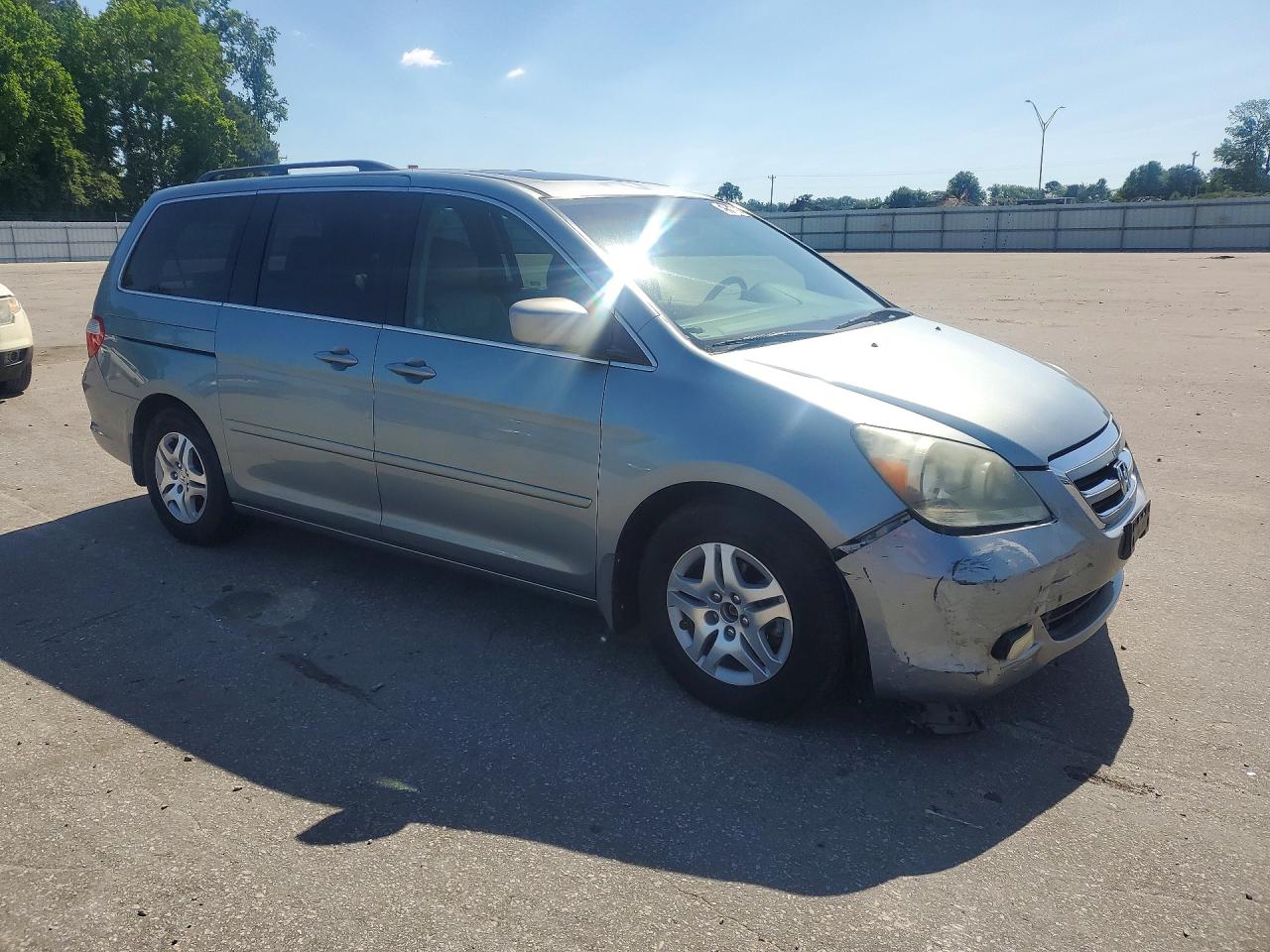 2007 Honda Odyssey Exl Gray vin: 5FNRL38727B063629